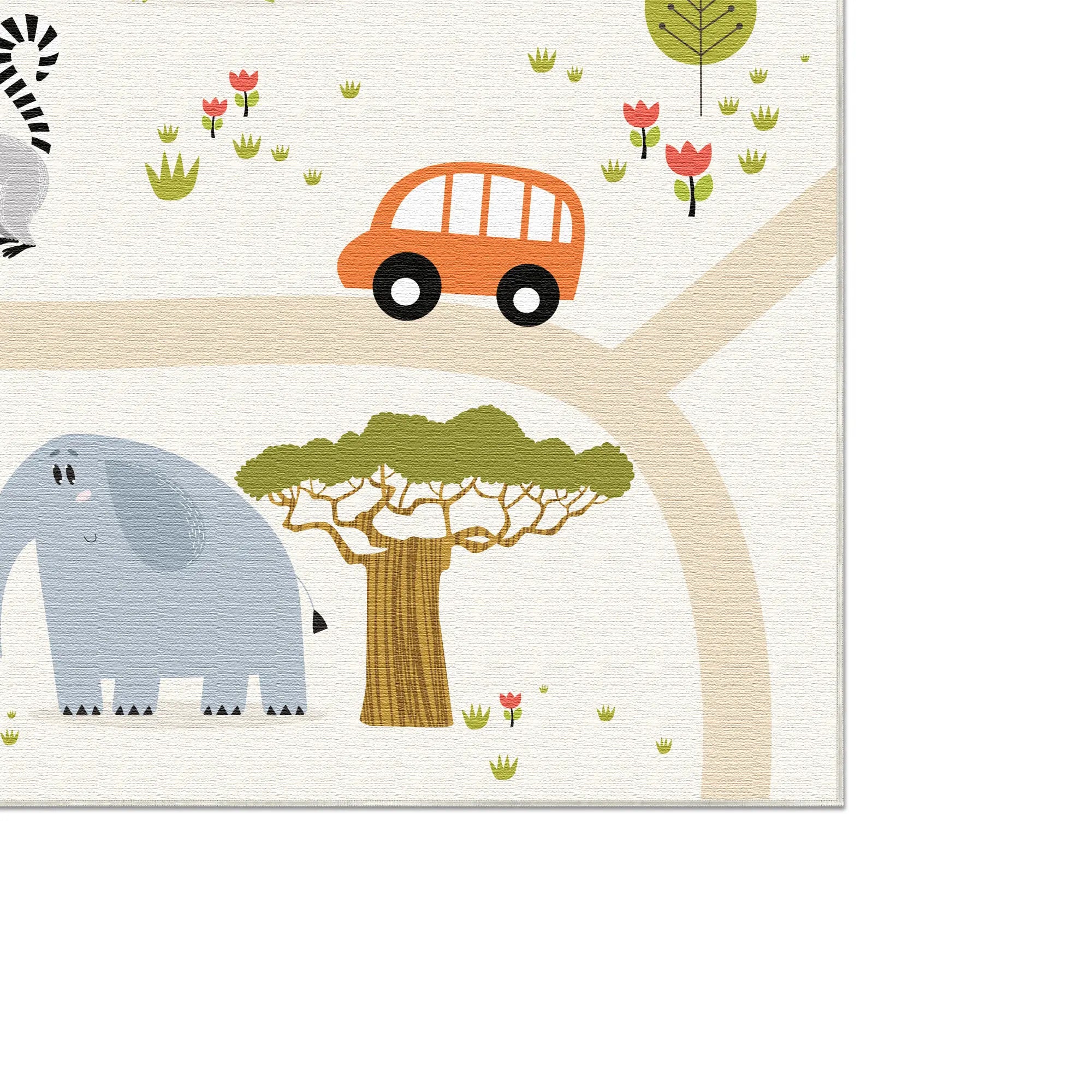 Safari Adventure Kids Play Rug