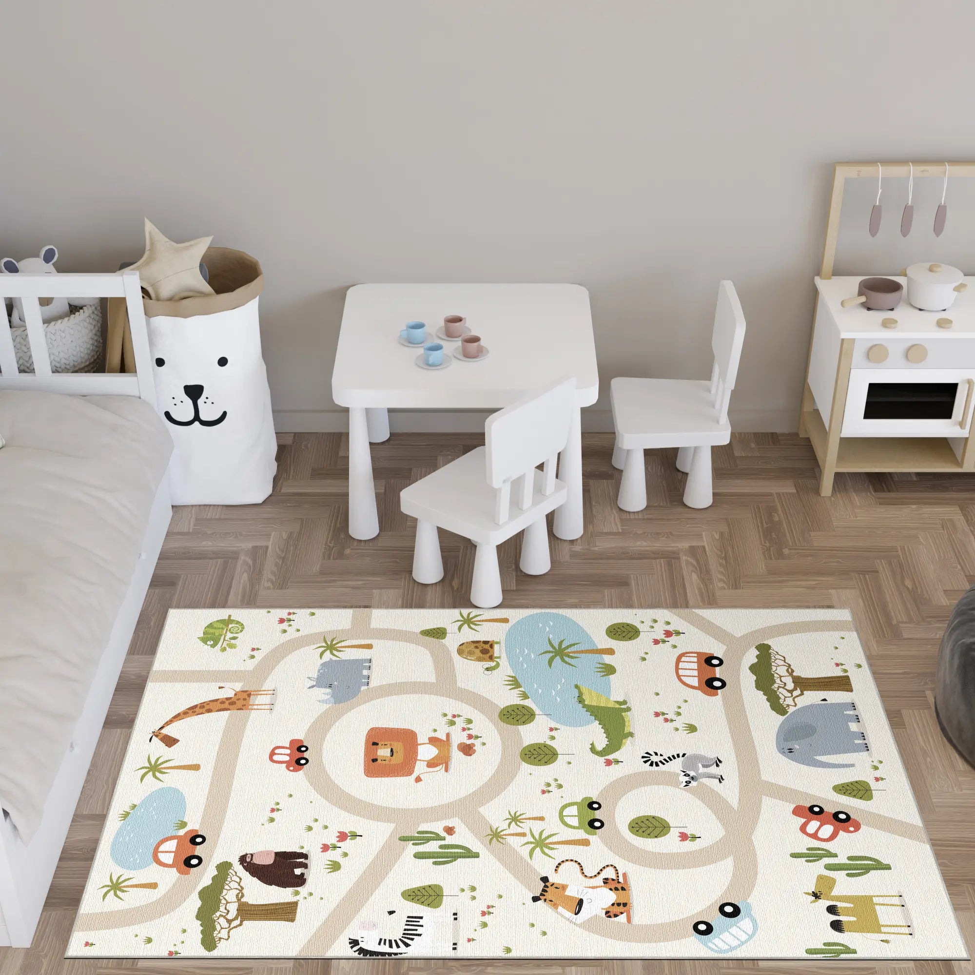 Safari Adventure Kids Play Rug