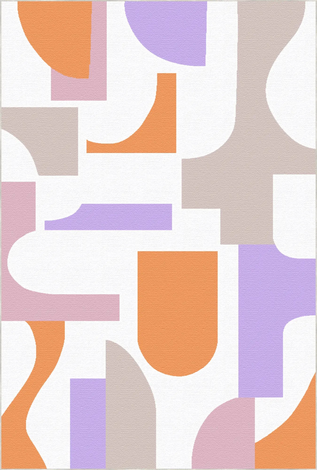 Washable Modern Abstract Area Rug