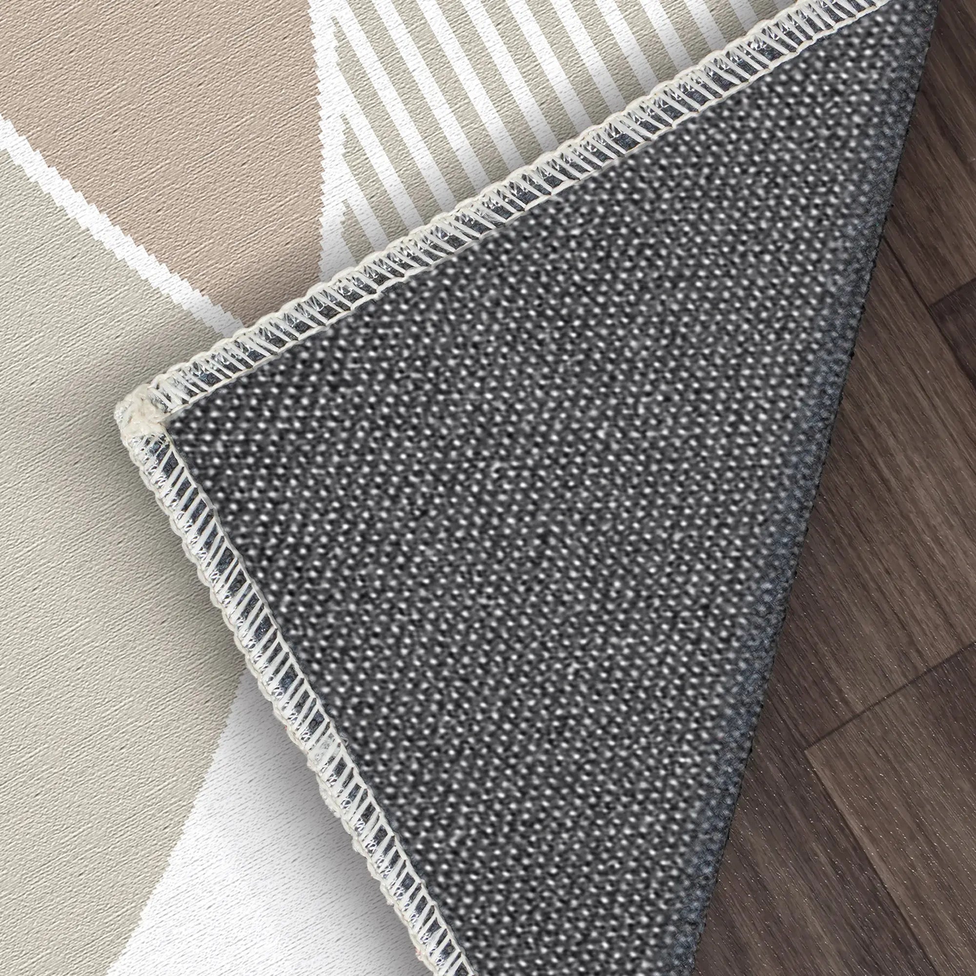 Washable Bauhaus Color Block Rug