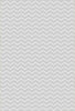 Washable Gray Chevron Rug 