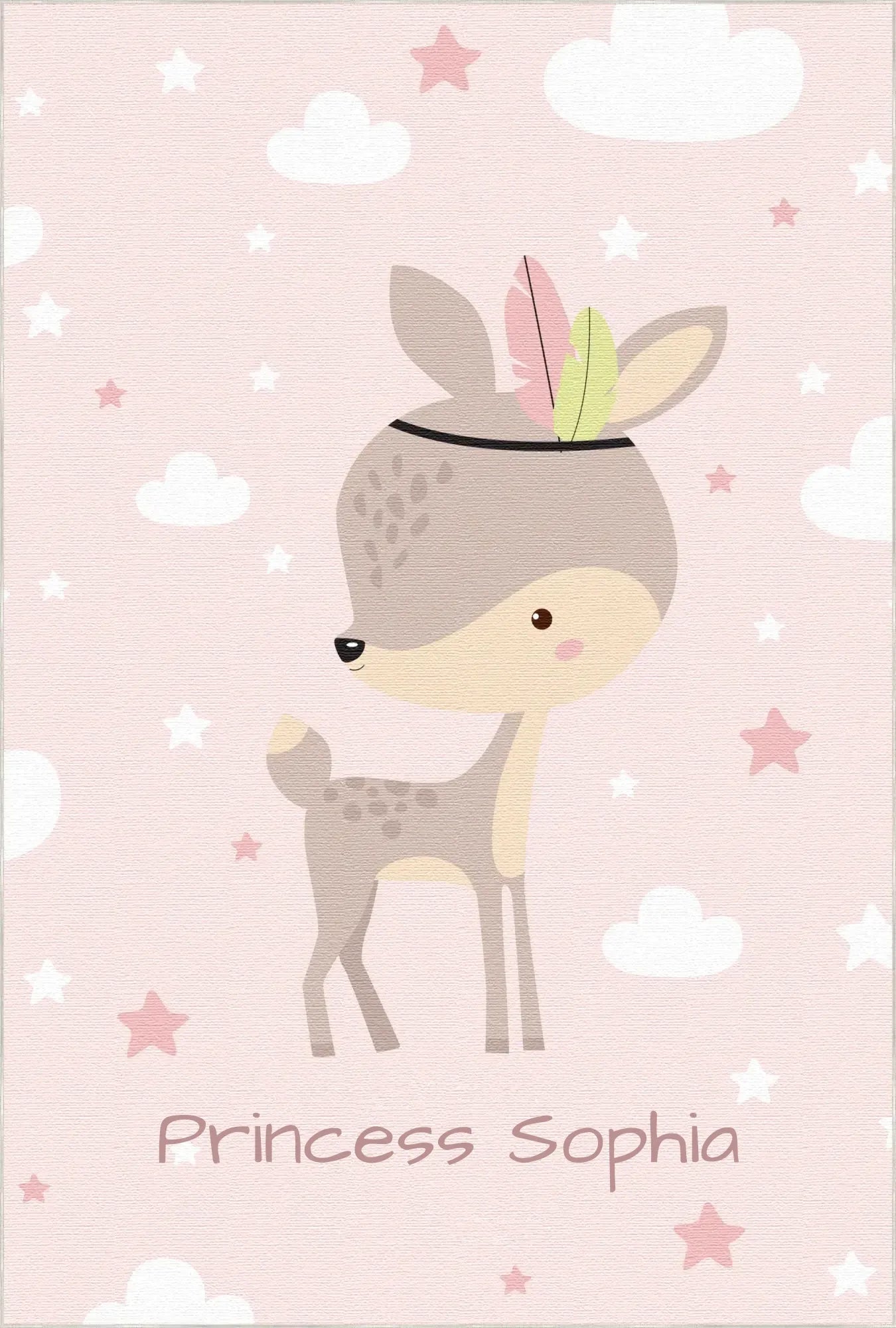 Boho Tribal Fawn | Customizable Rug