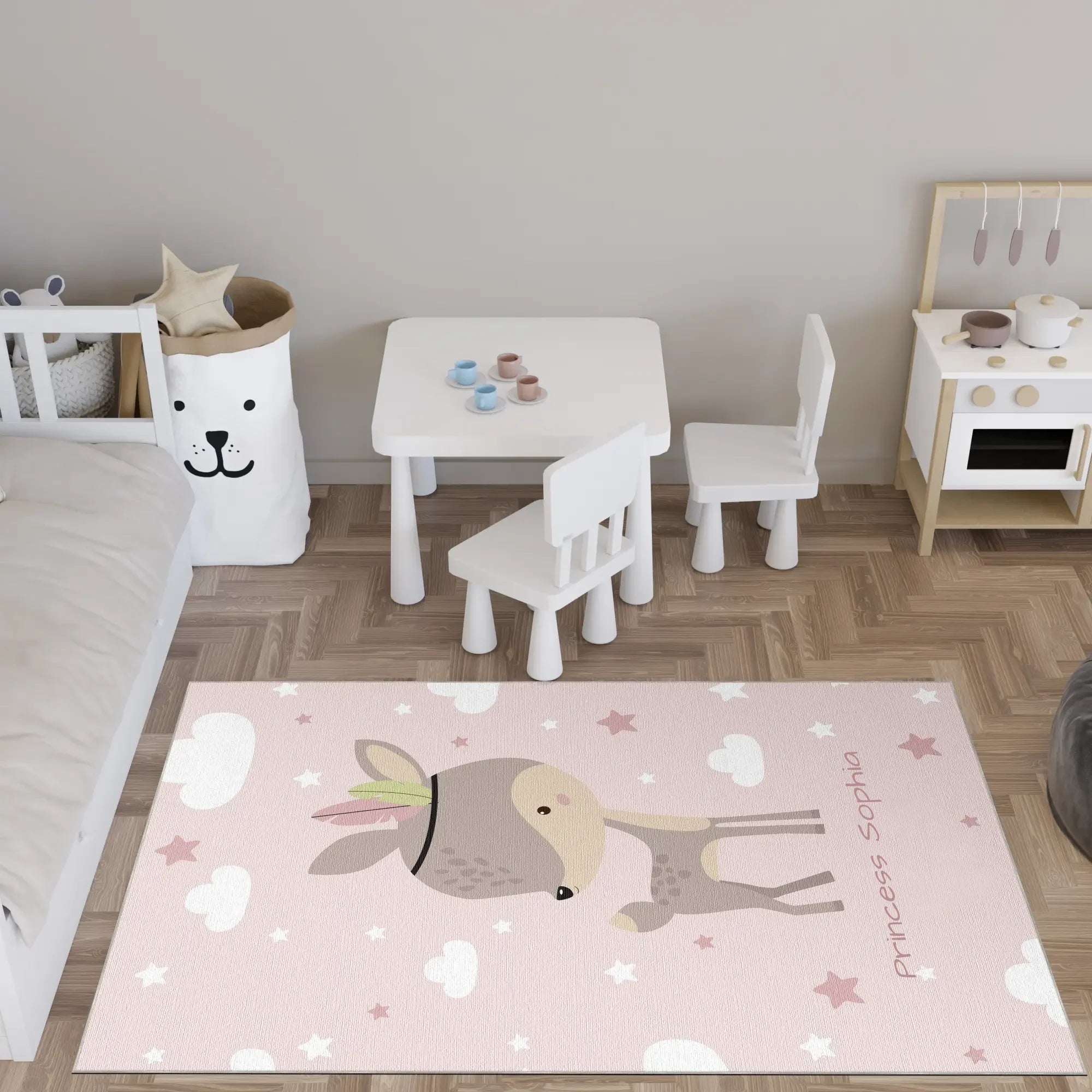 Boho Tribal Fawn | Customizable Rug