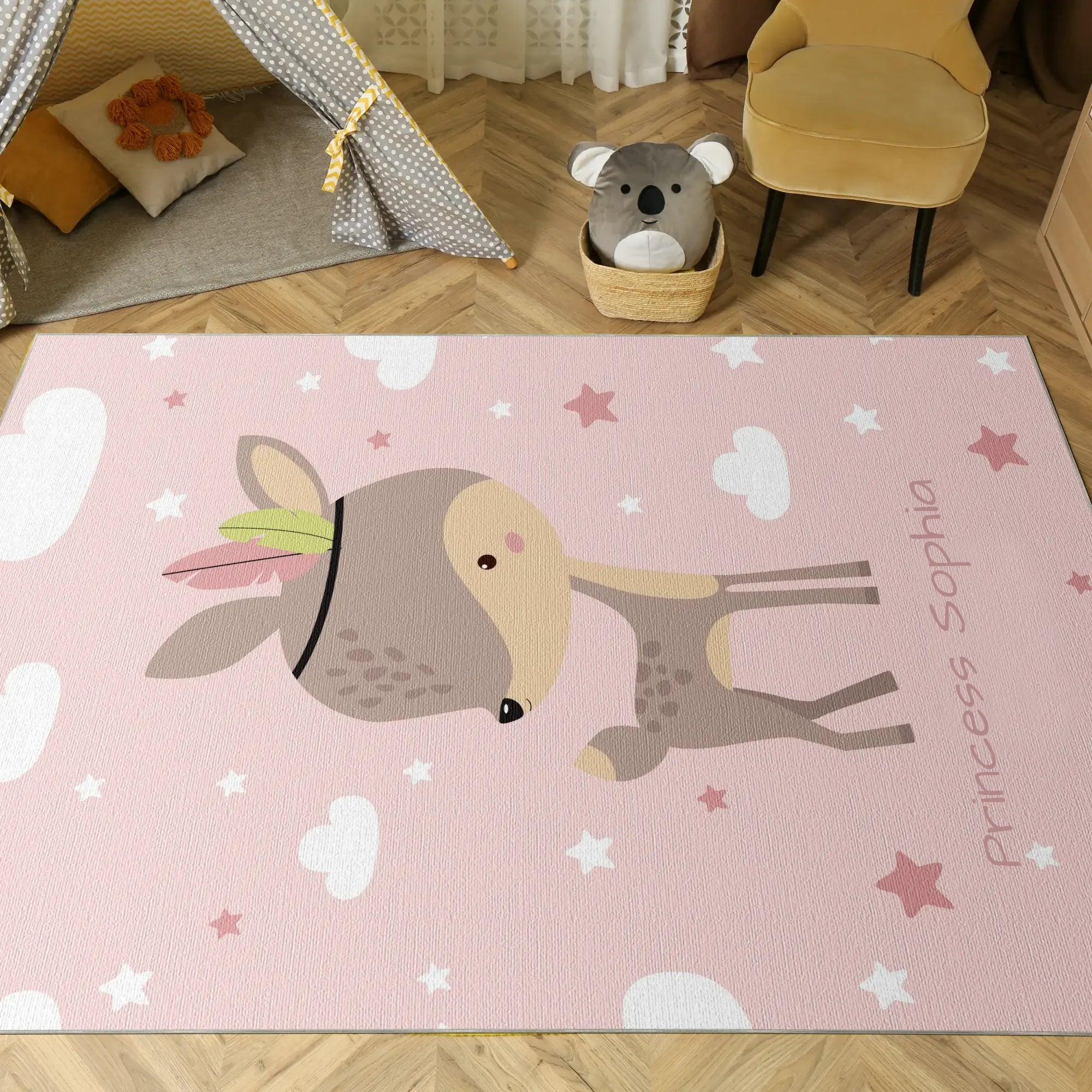 Boho Tribal Fawn | Customizable Rug