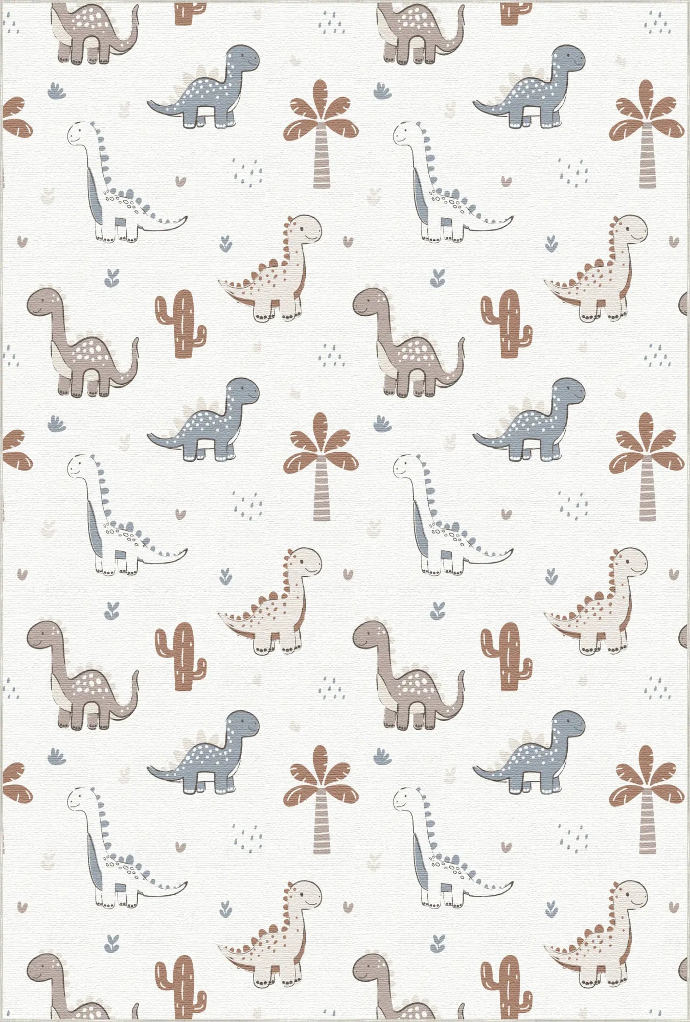 Friendly Dino World Kids Rug