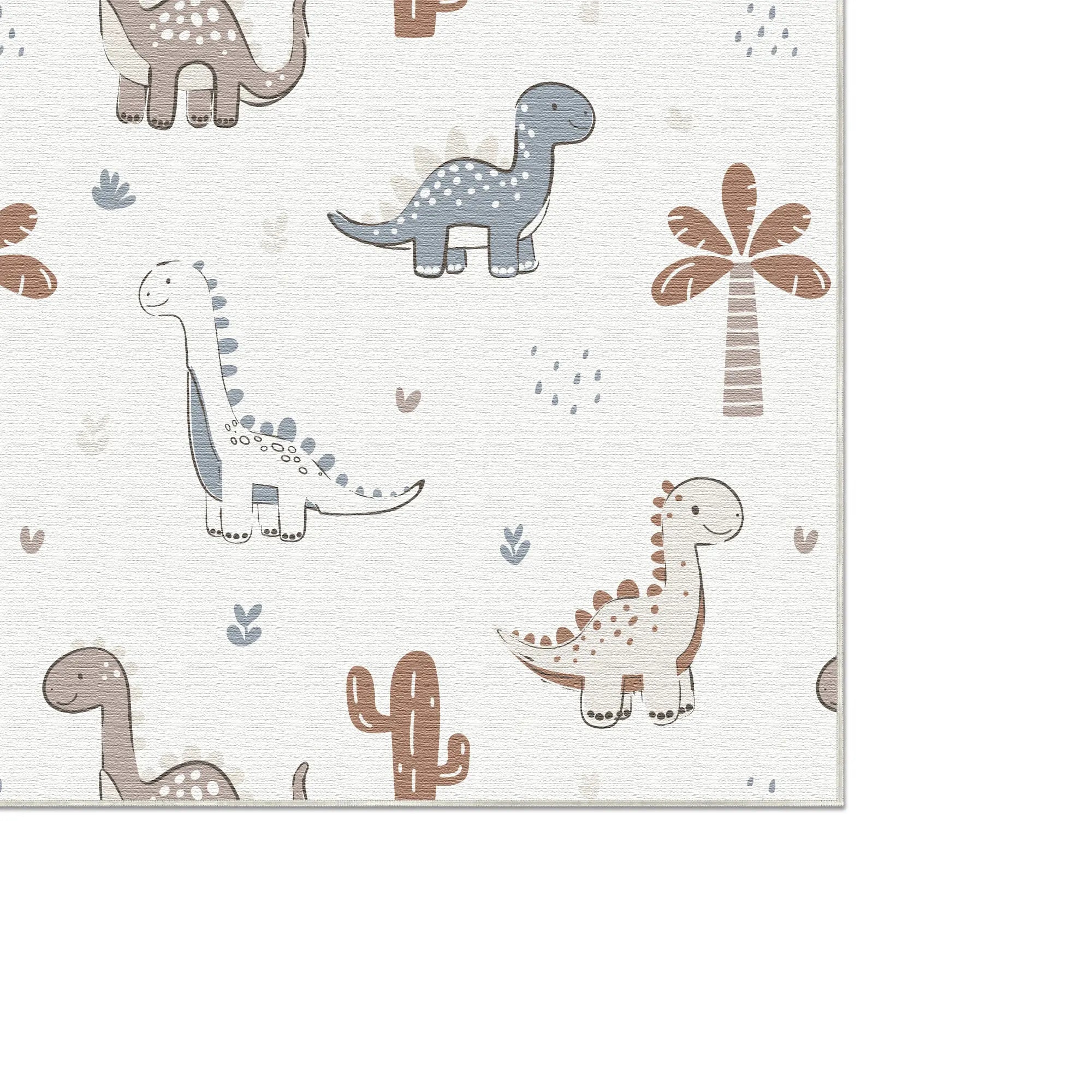 Friendly Dino World Kids Rug