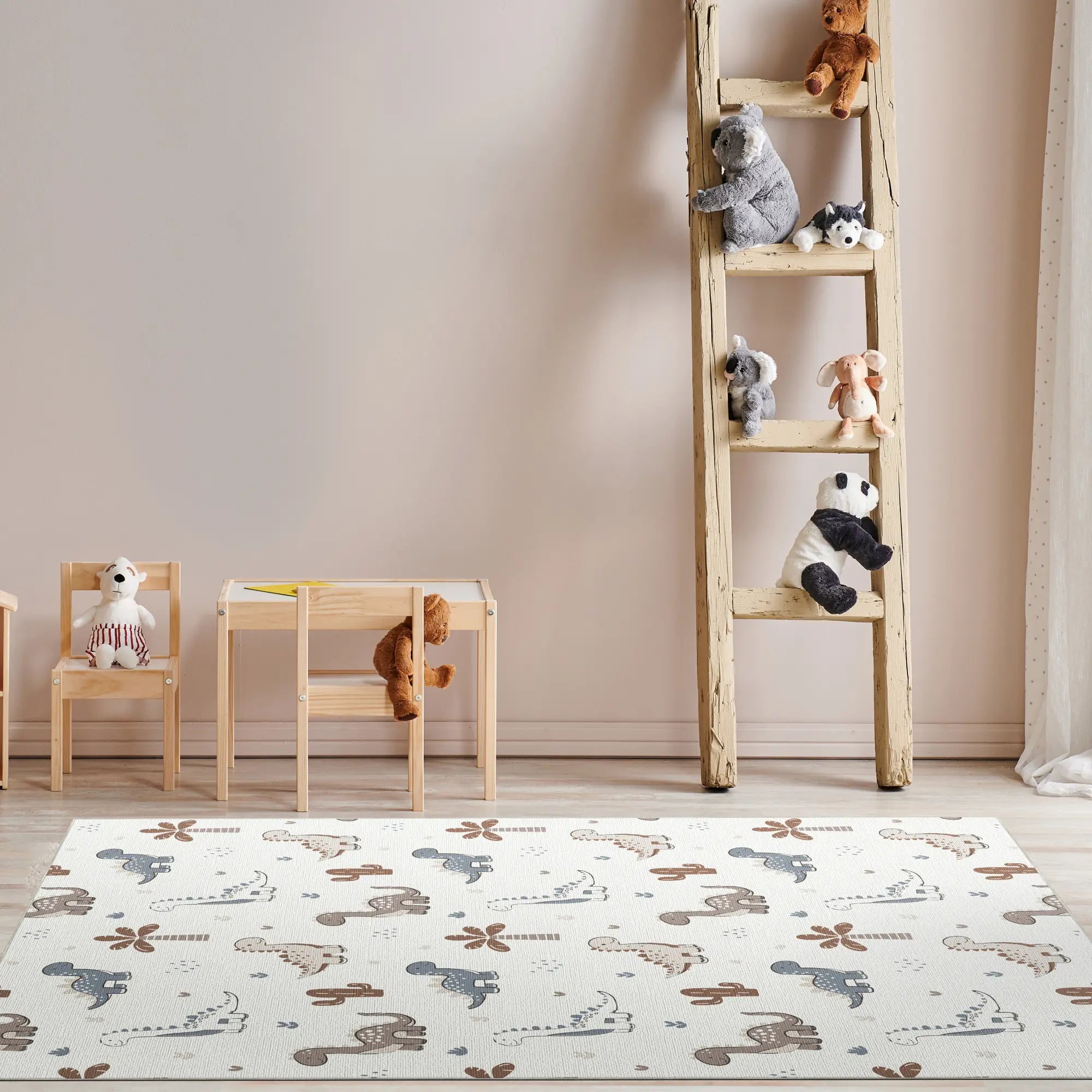 Friendly Dino World Kids Rug