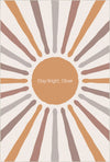 Muted Sun Rays | Customizable Rug Beige