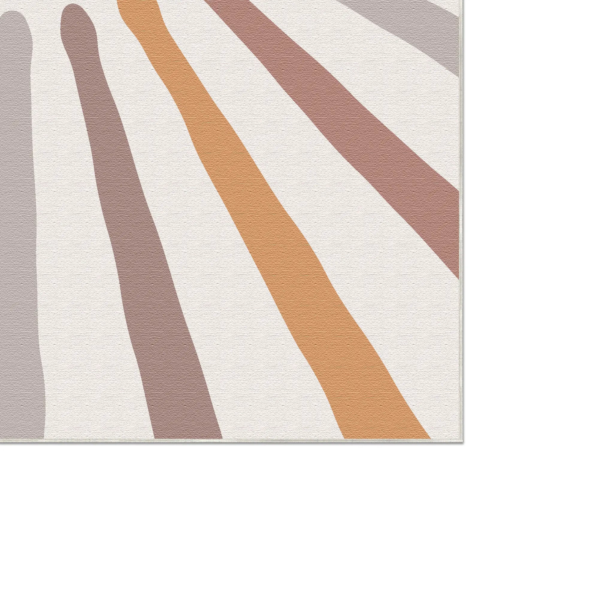 Earthy Boho Sunburst Kids Rug