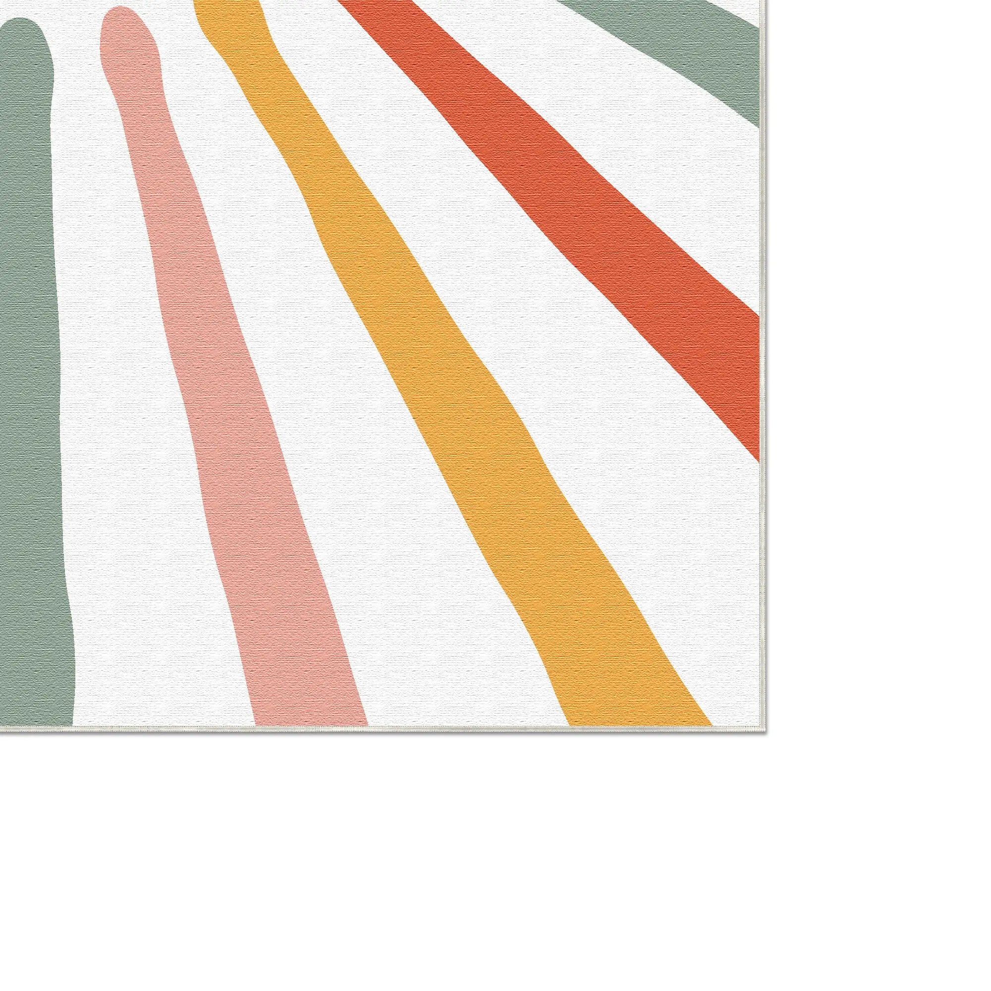 Retro Sunshine Burst | Customizable Rug