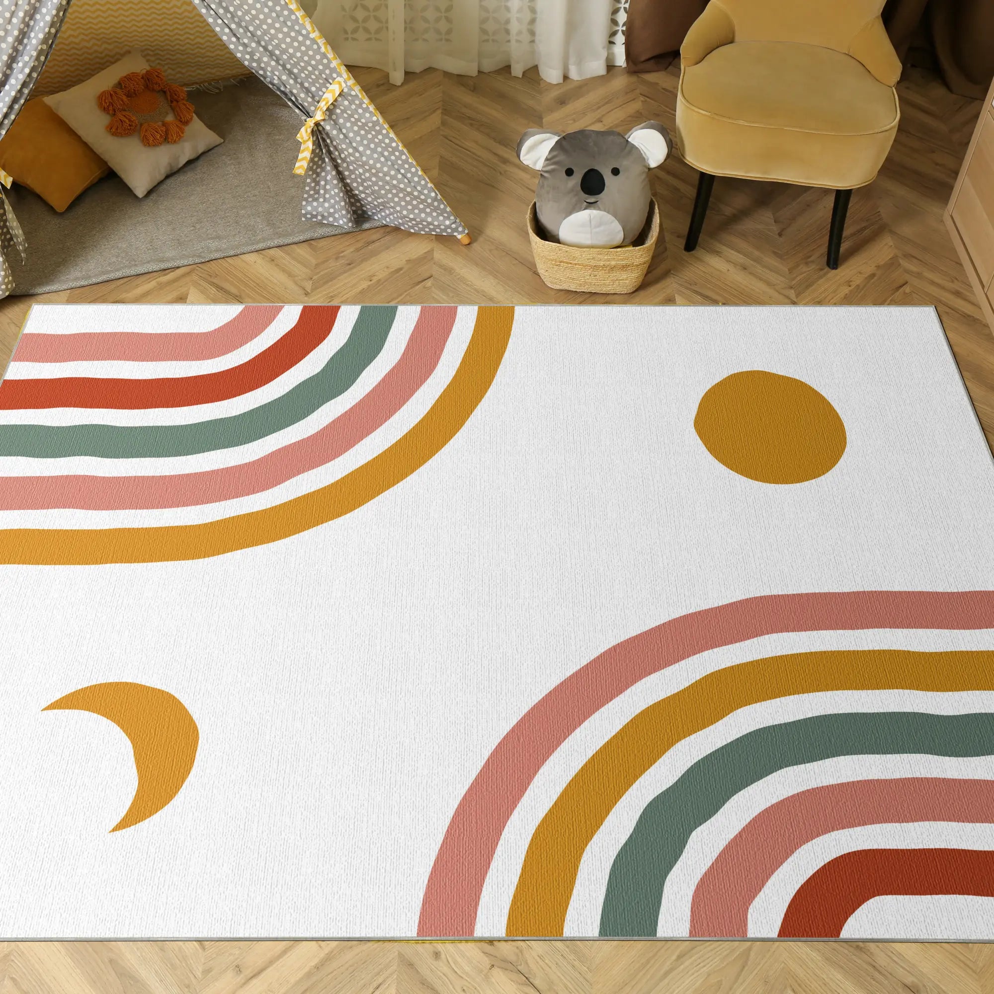 Vibrant Safari Adventure Kids Rug