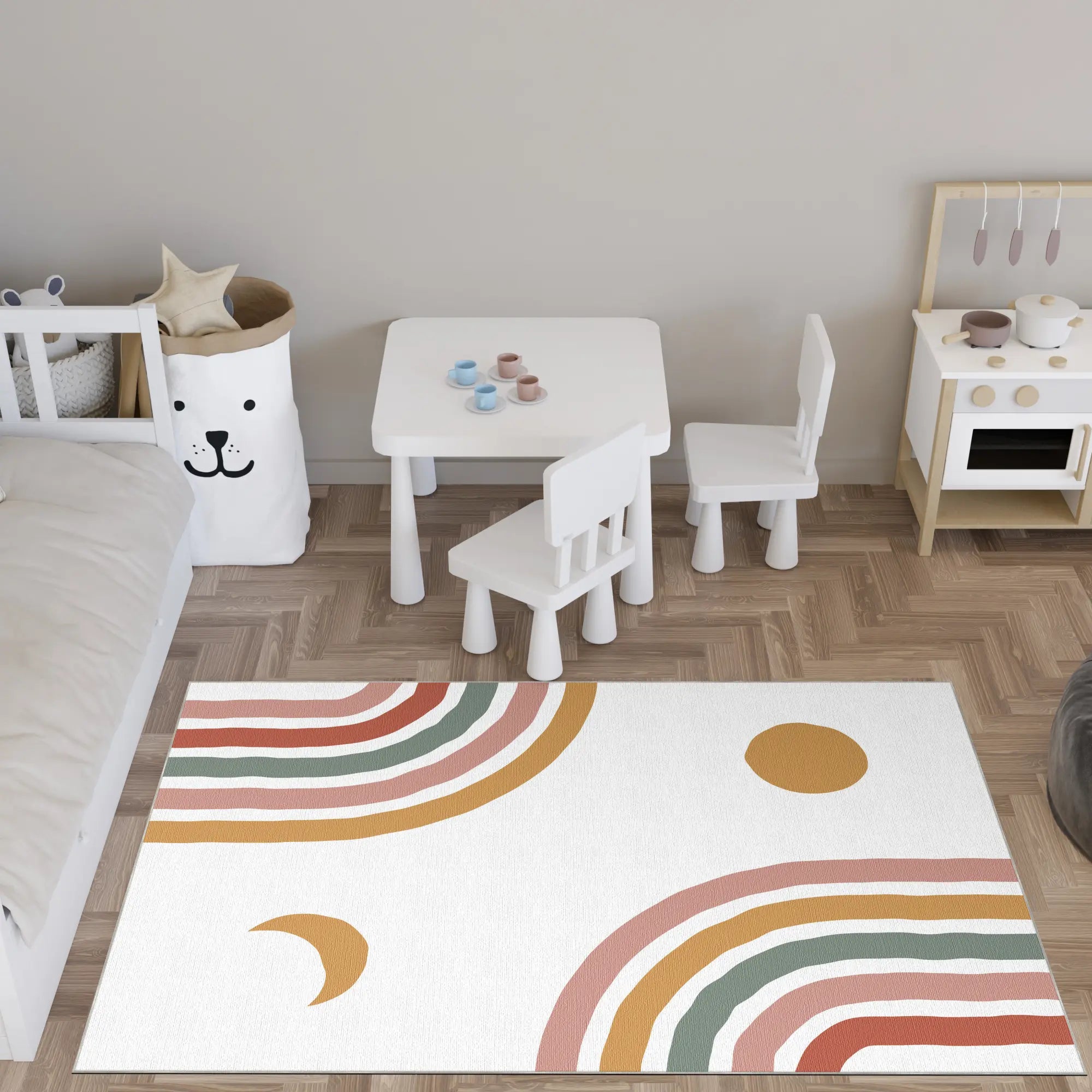 Vibrant Safari Adventure Kids Rug