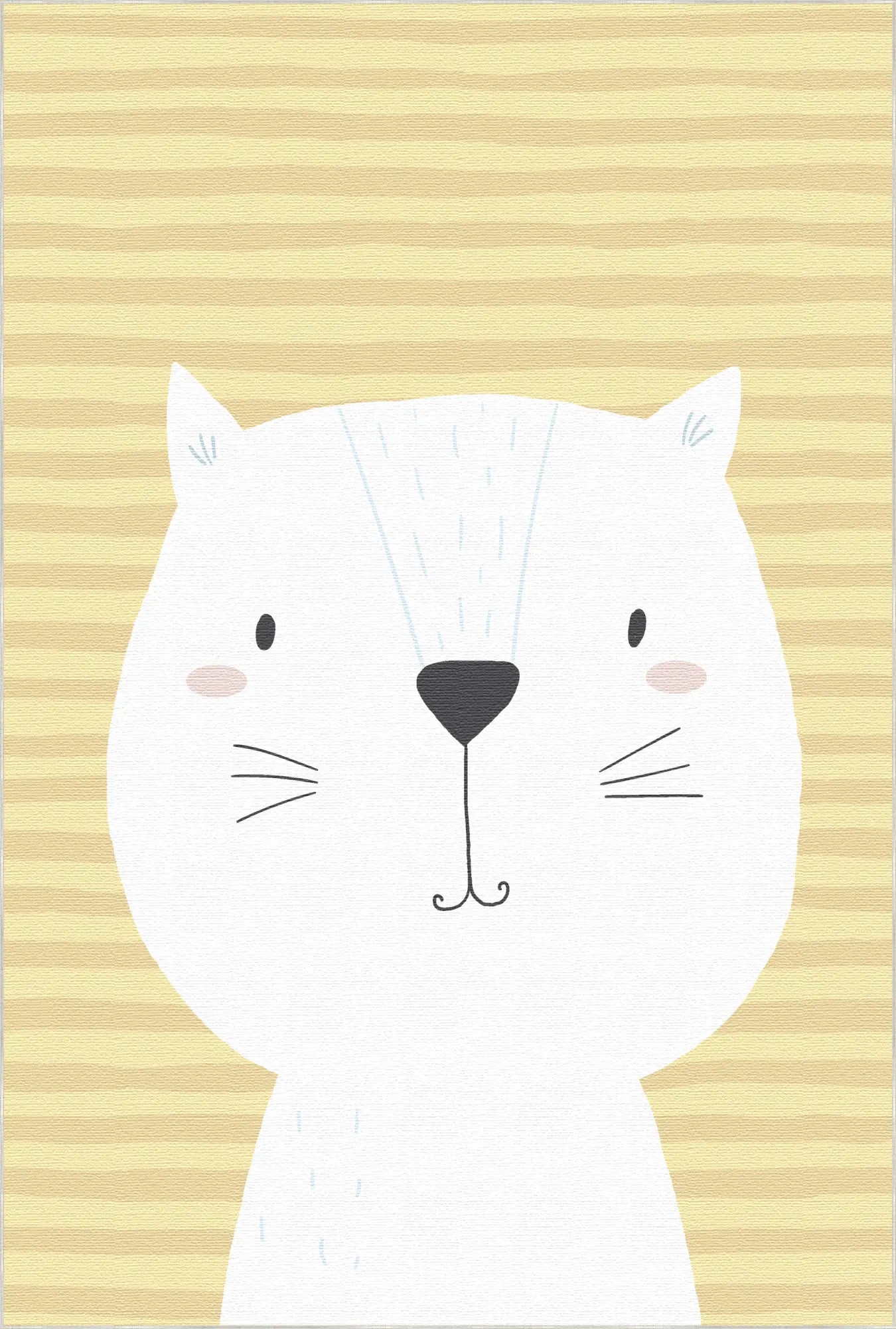 Floating Animal Balloons Kids Rug