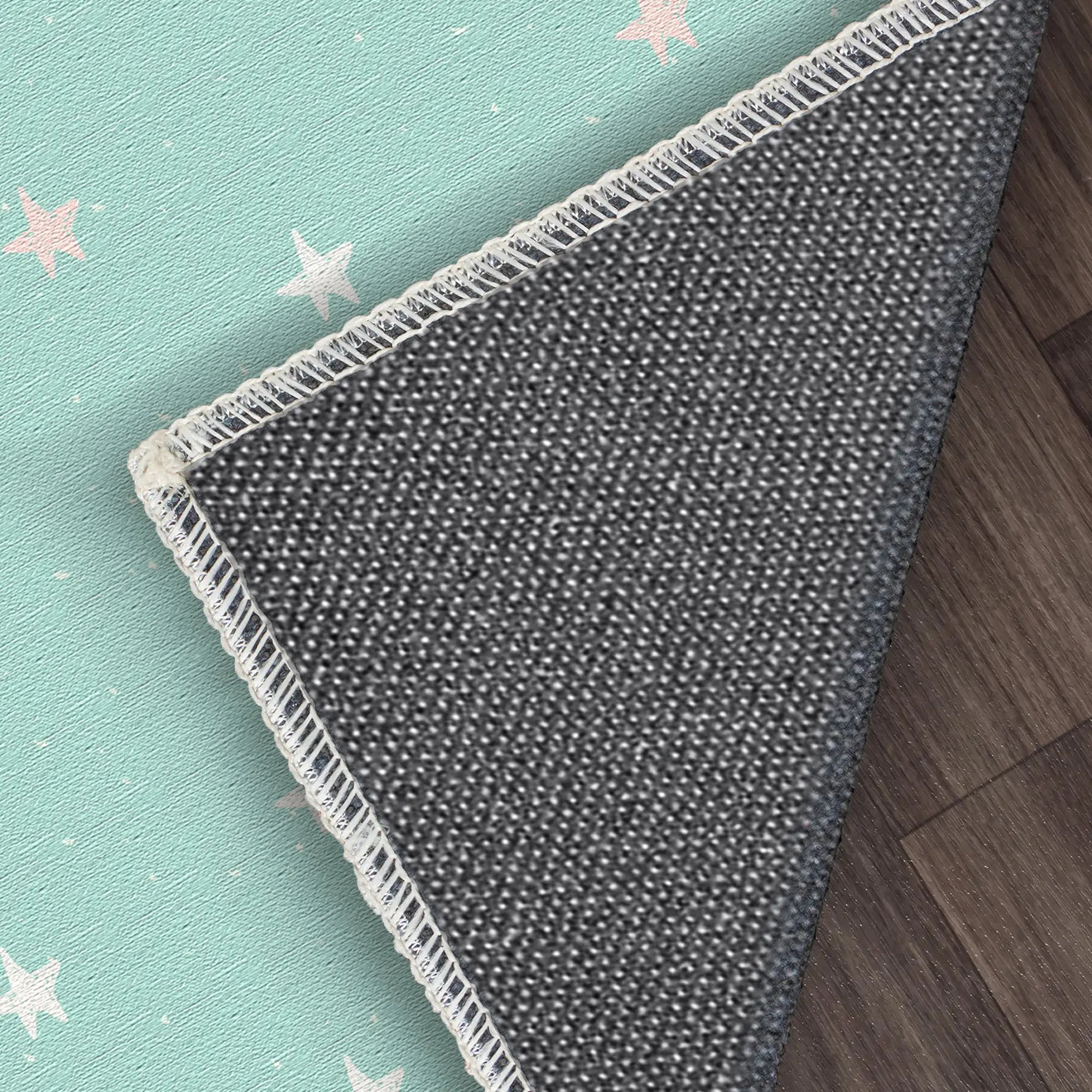 Retro Geometric Color Block Kids Rug