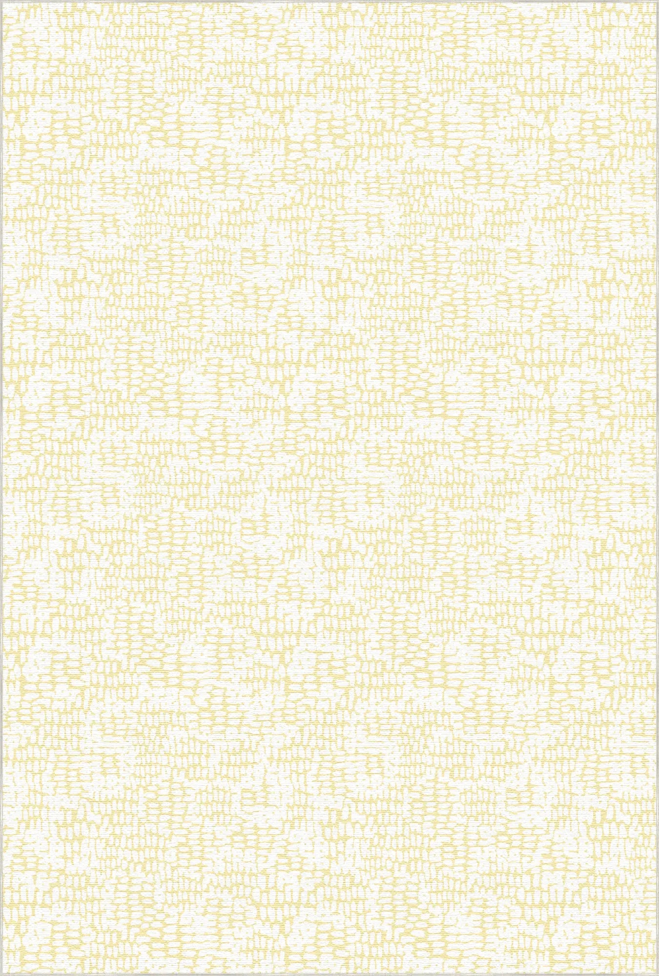 Soft Yellow Abstract Texture Accent Rug