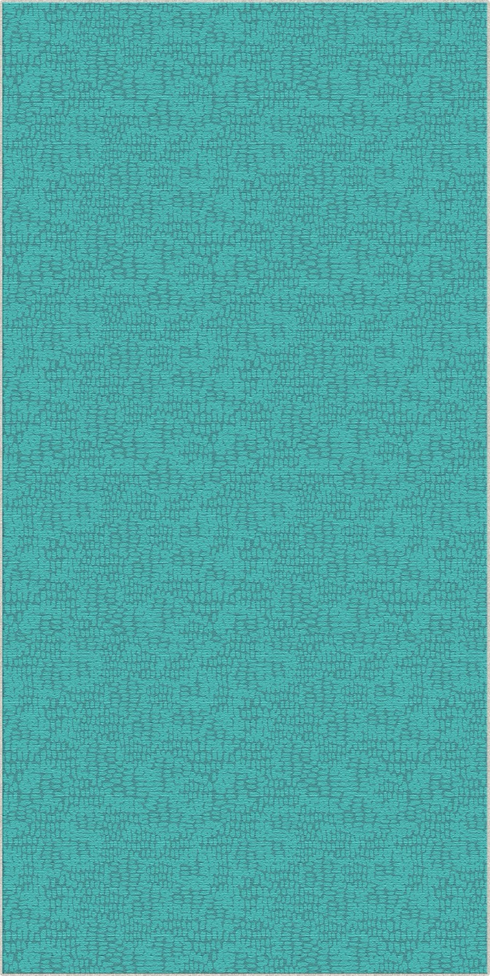 Soft Turquoise Abstract Texture Accent Rug