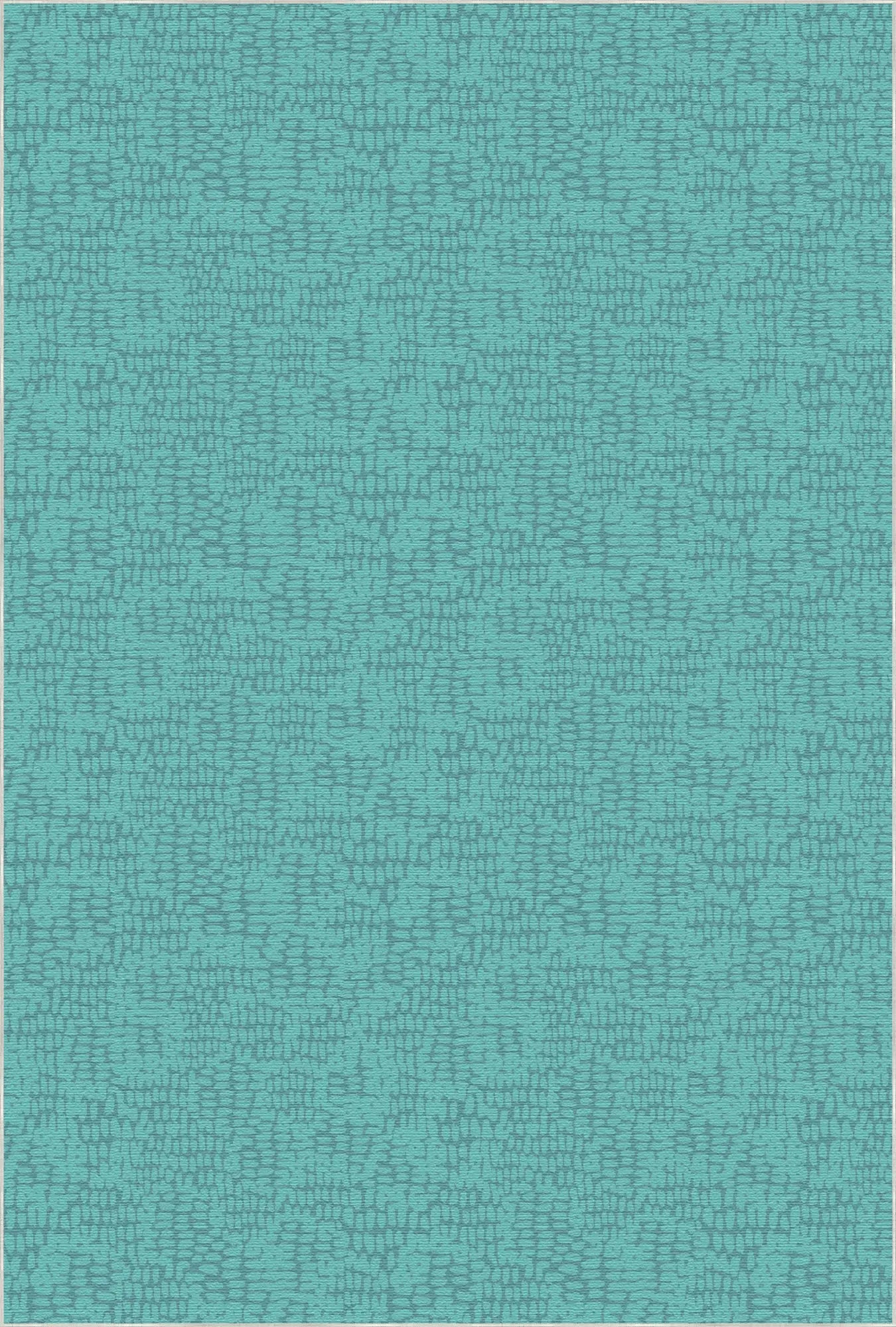 Soft Turquoise Abstract Texture Accent Rug