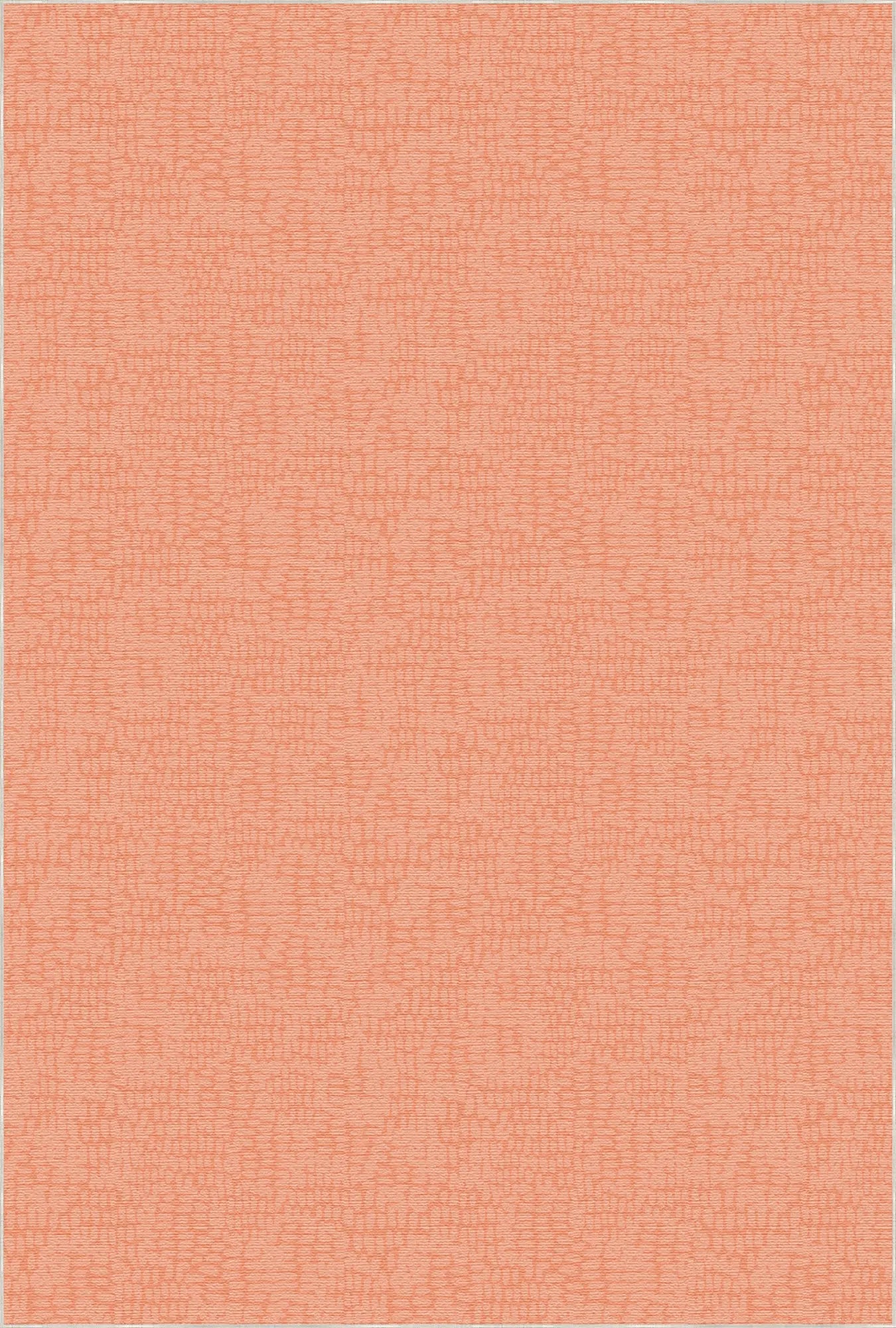 Soft Orange Abstract Texture Accent Rug