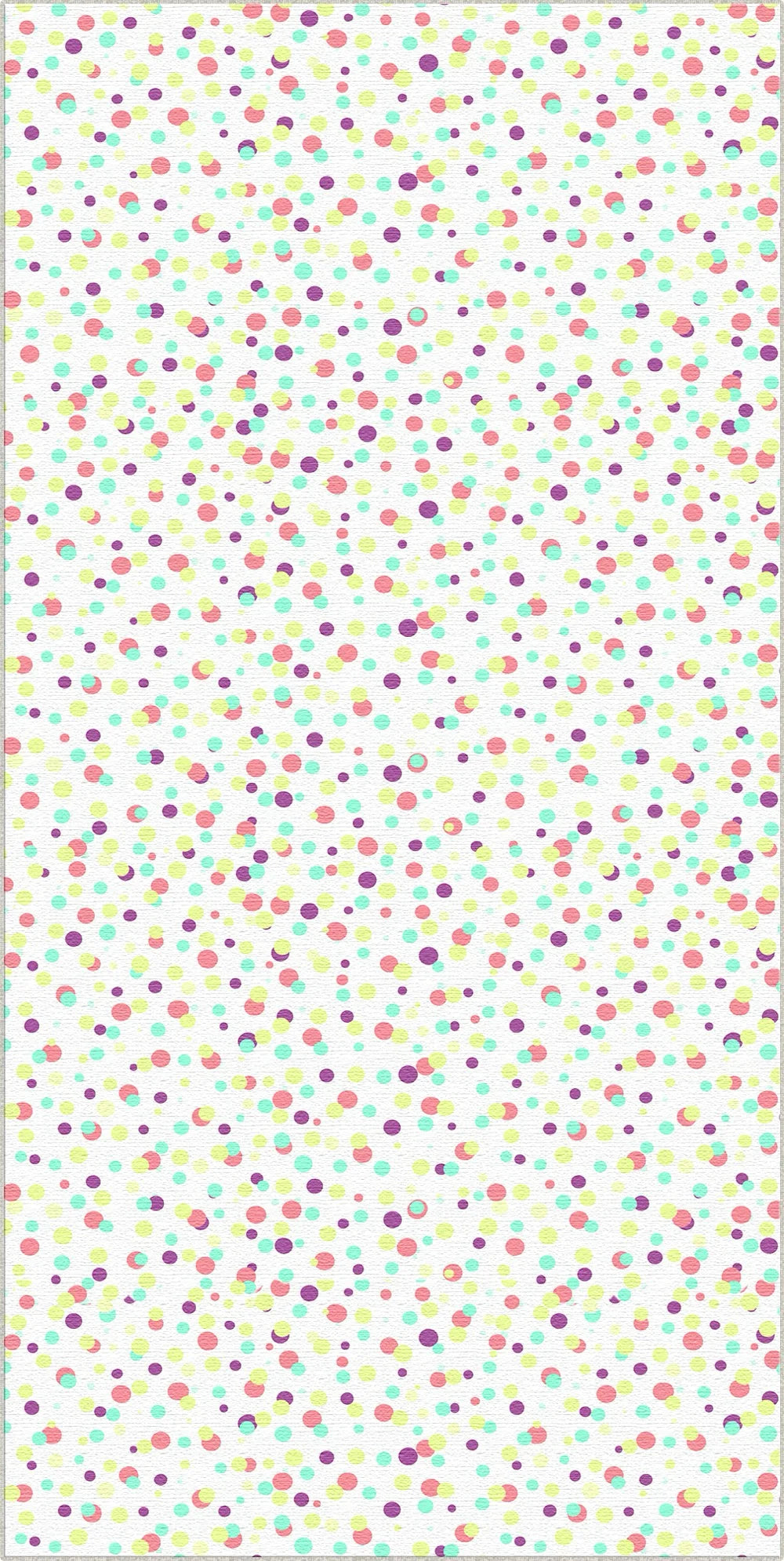 Colorful Confetti Polka Dot Accent Rug
