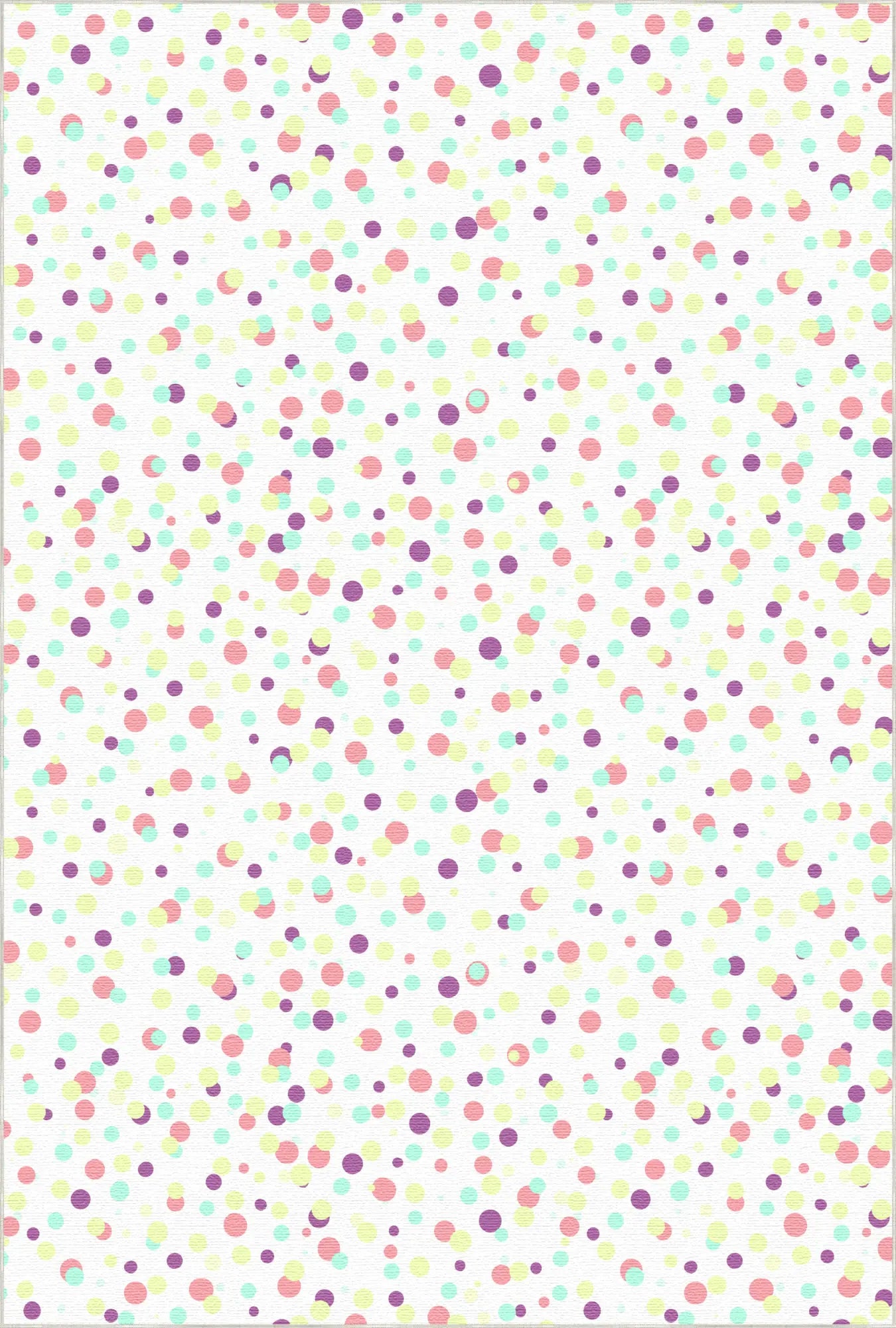 Colorful Confetti Polka Dot Accent Rug