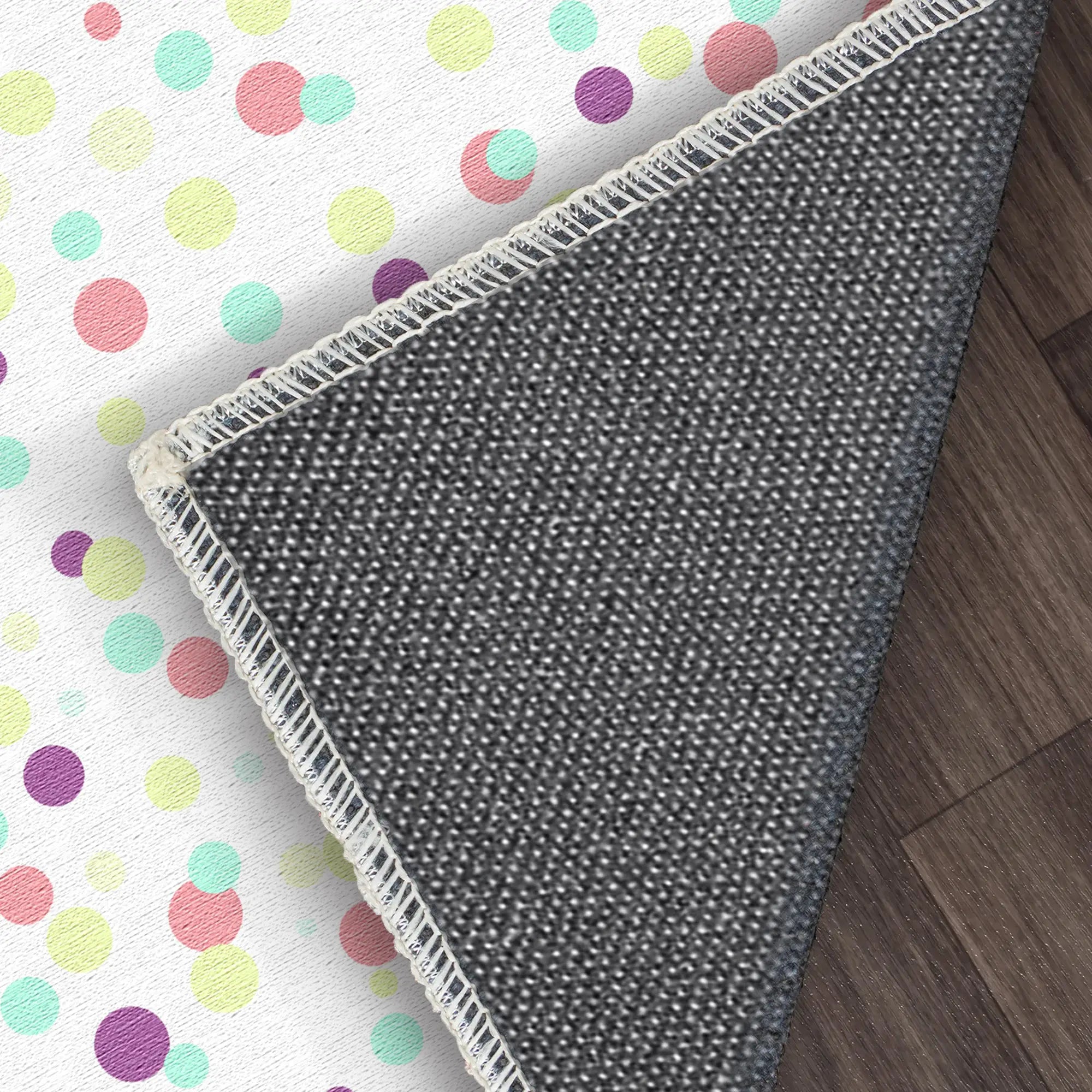 Colorful Confetti Polka Dot Accent Rug