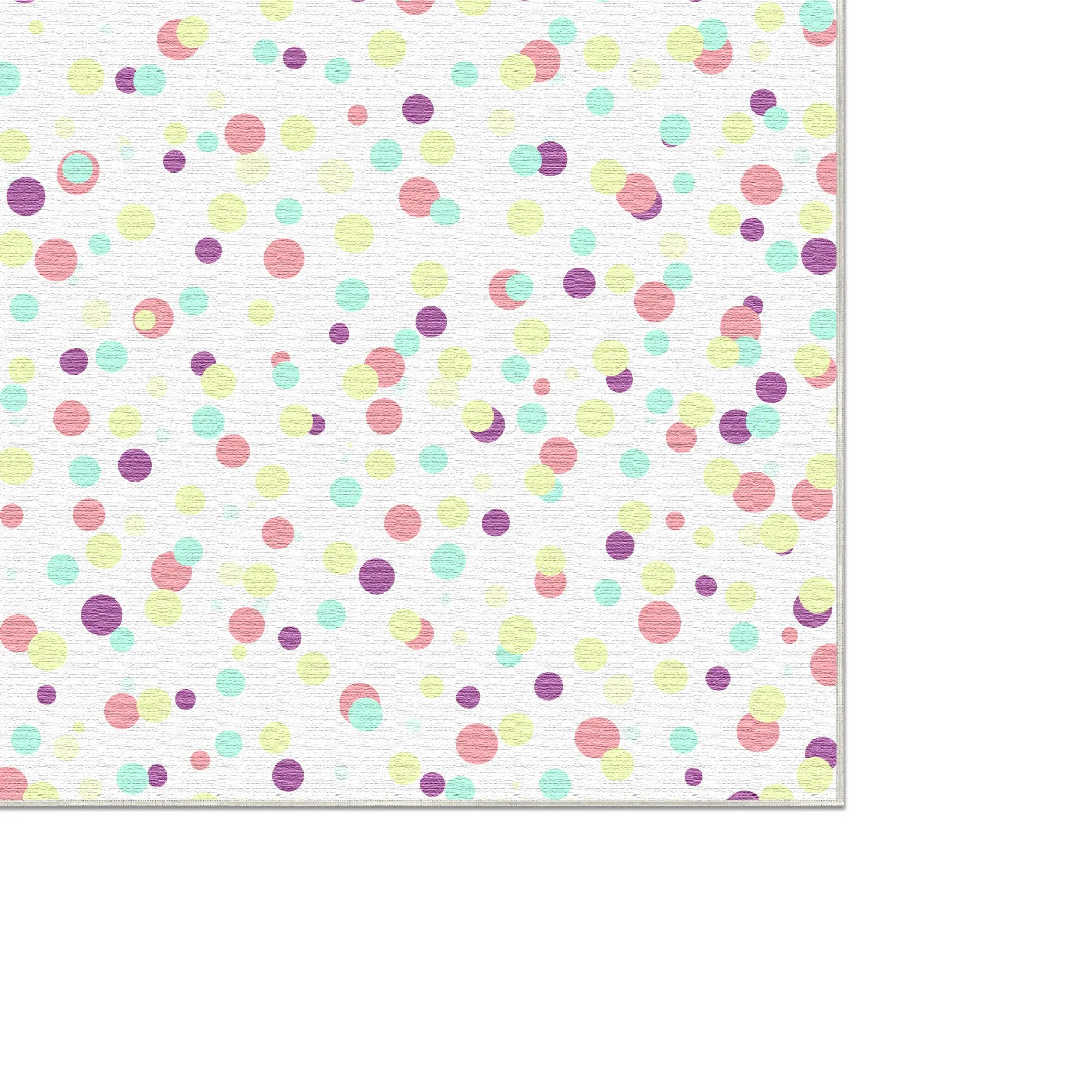 Colorful Confetti Polka Dot Accent Rug