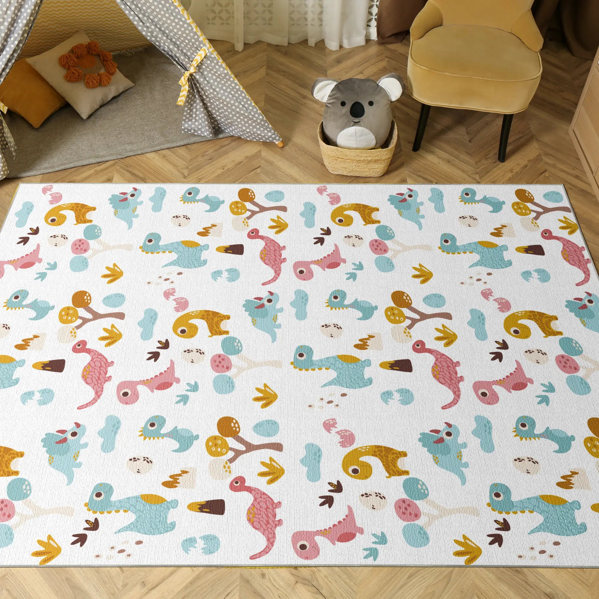 Baby Dinosaur Egg Discovery Rug