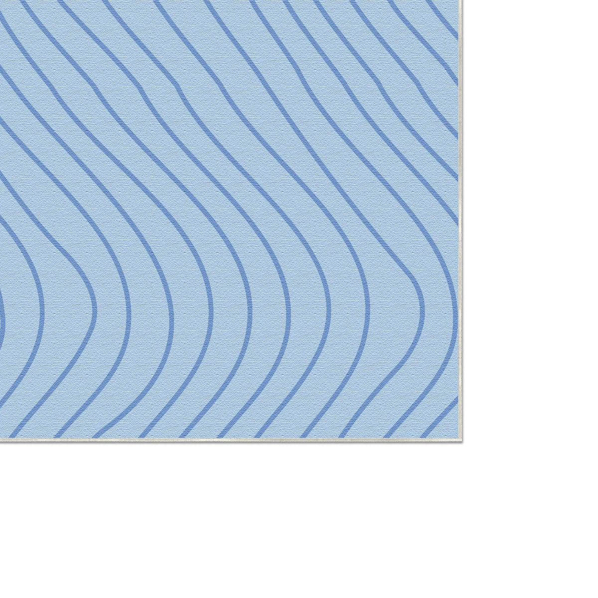 Blue Wavy Pattern Rug Modern Blue Wavy Accent Rug | Washable & Anti-Allergic – Bella Rugs