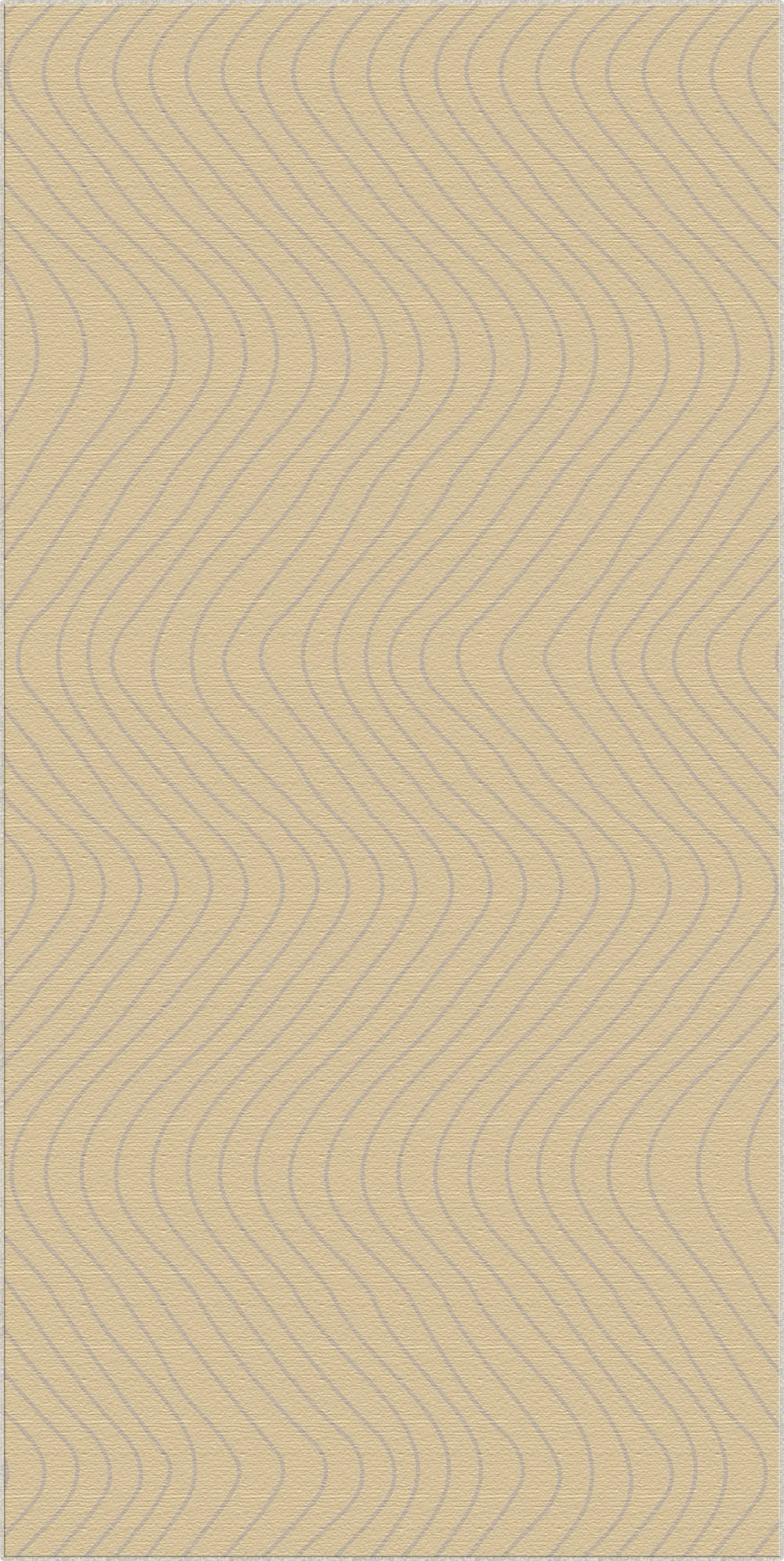 Soft Beige Wavy Motion Accent Rug