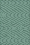 Soft Sage Green Wavy Motion Accent Rug Sage Green