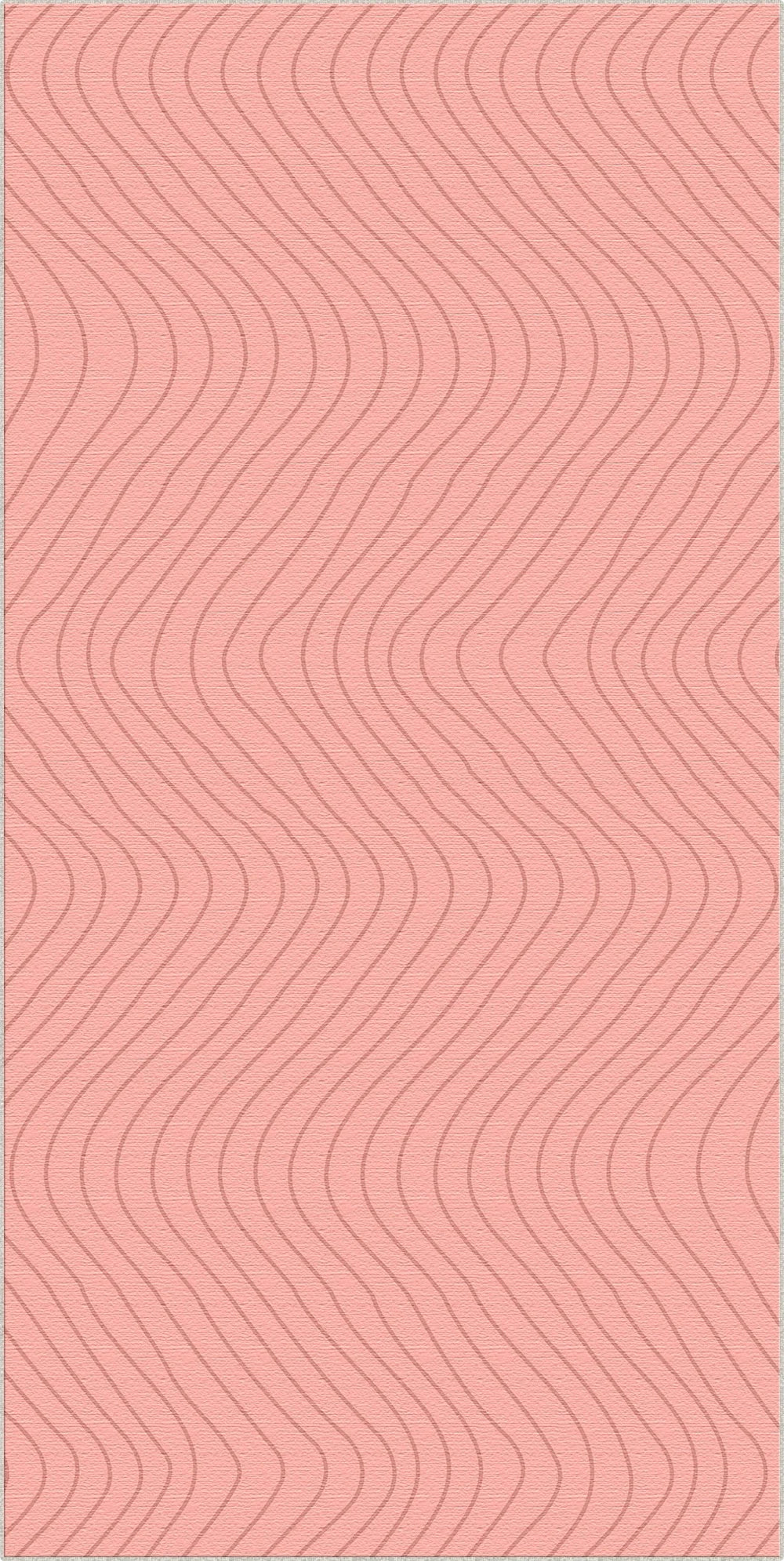 Soft Pink Wavy Motion Accent Rug