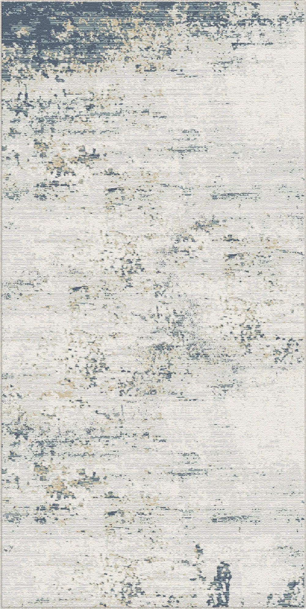 Sapphire Drift Distressed Abstract Rug