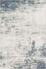 Sapphire Drift Distressed Abstract Rug 