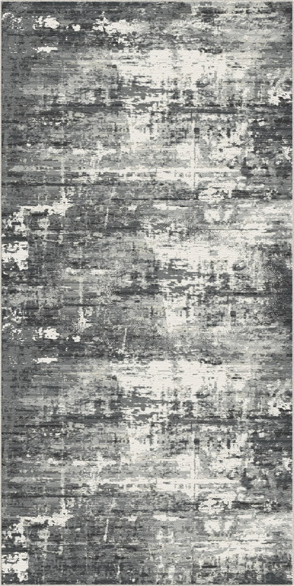 Midnight Drift Industrial Abstract Rug