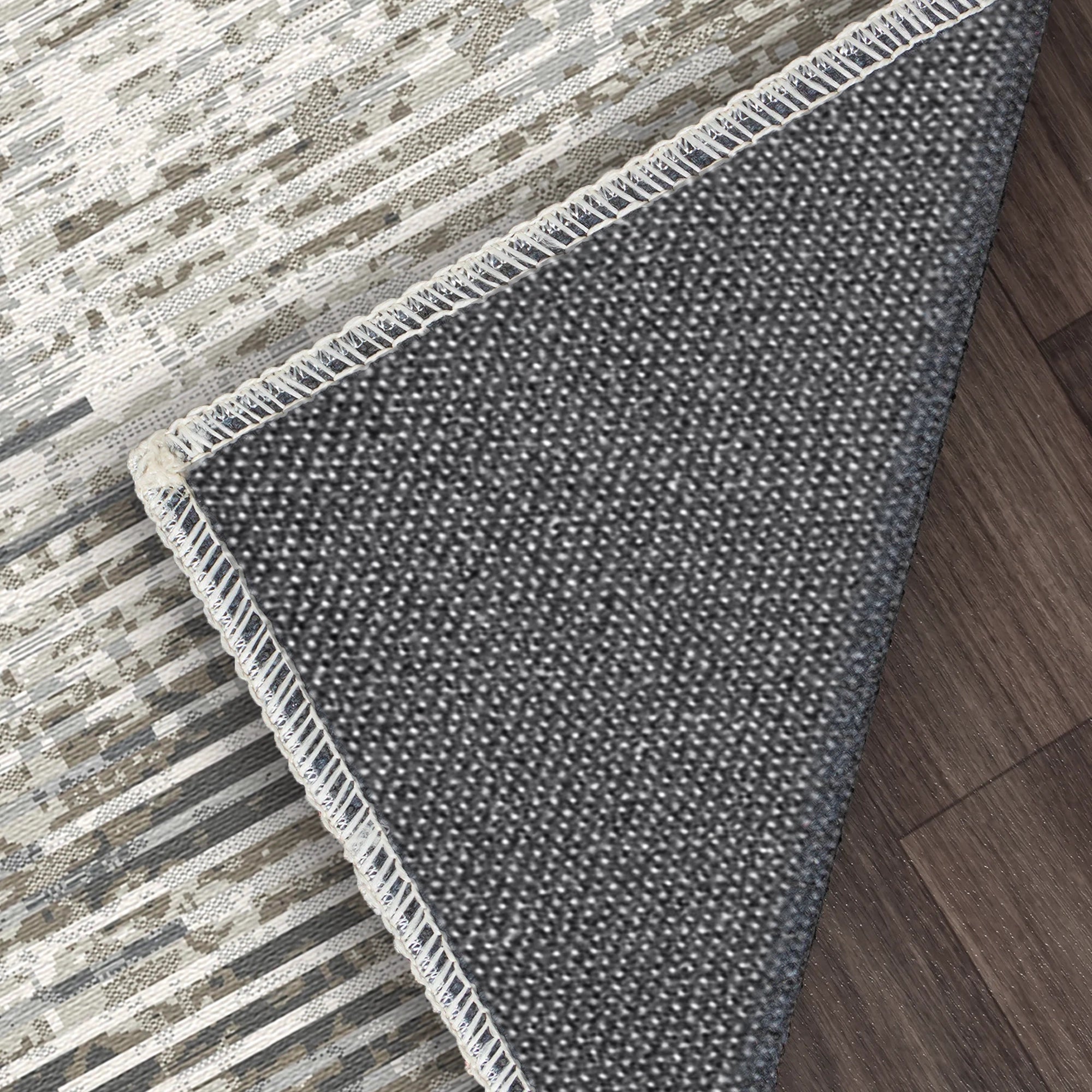 Pebble Horizon Industrial Abstract Rug