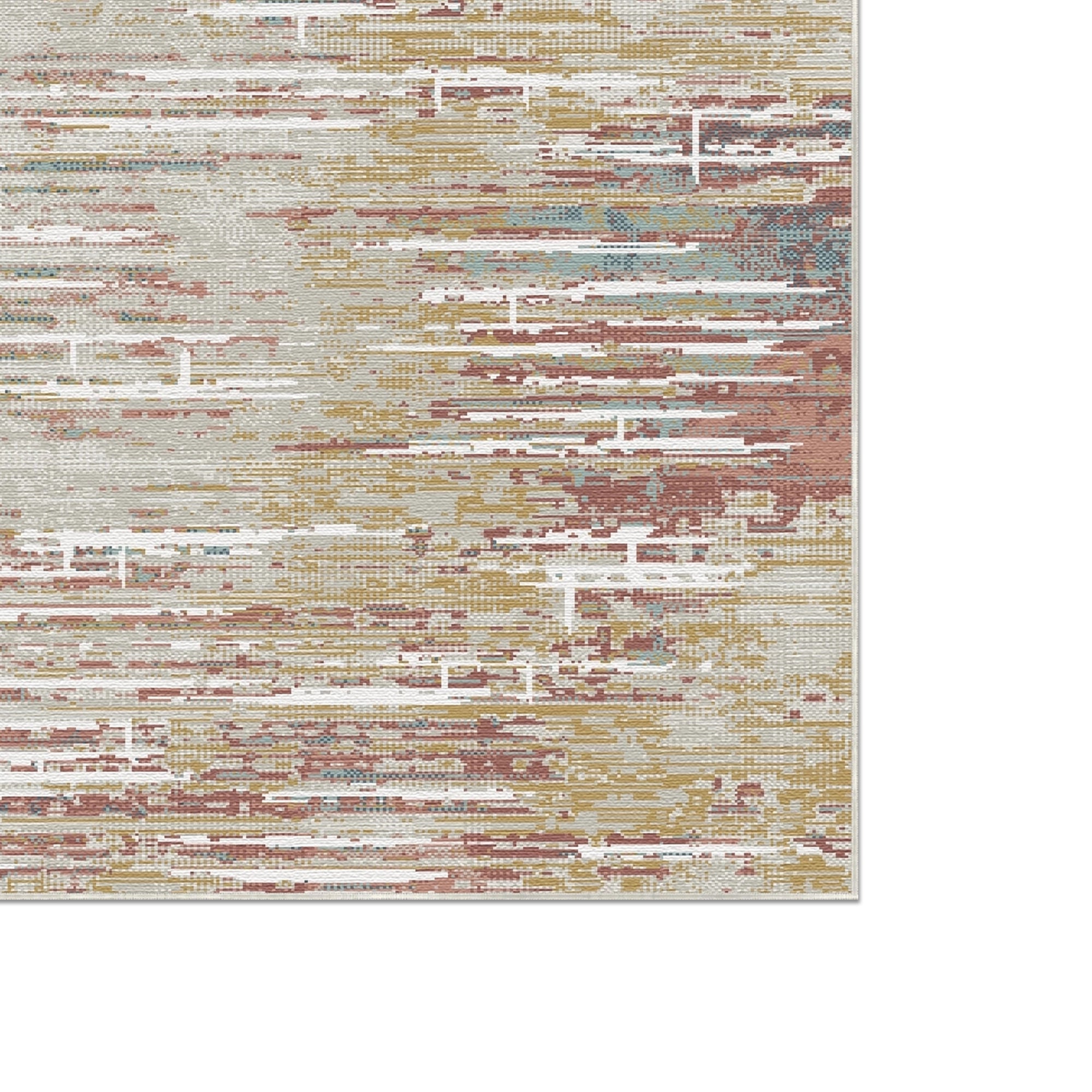 Golden Mesa Washable Abstract Rug