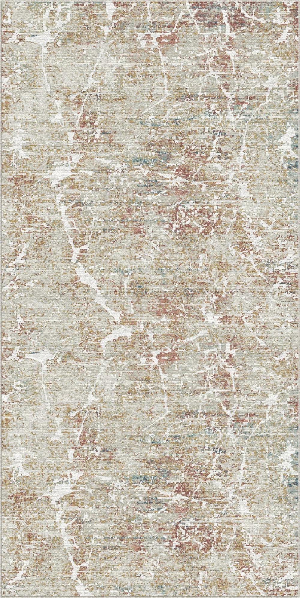 Amber Vein Washable Abstract Rug