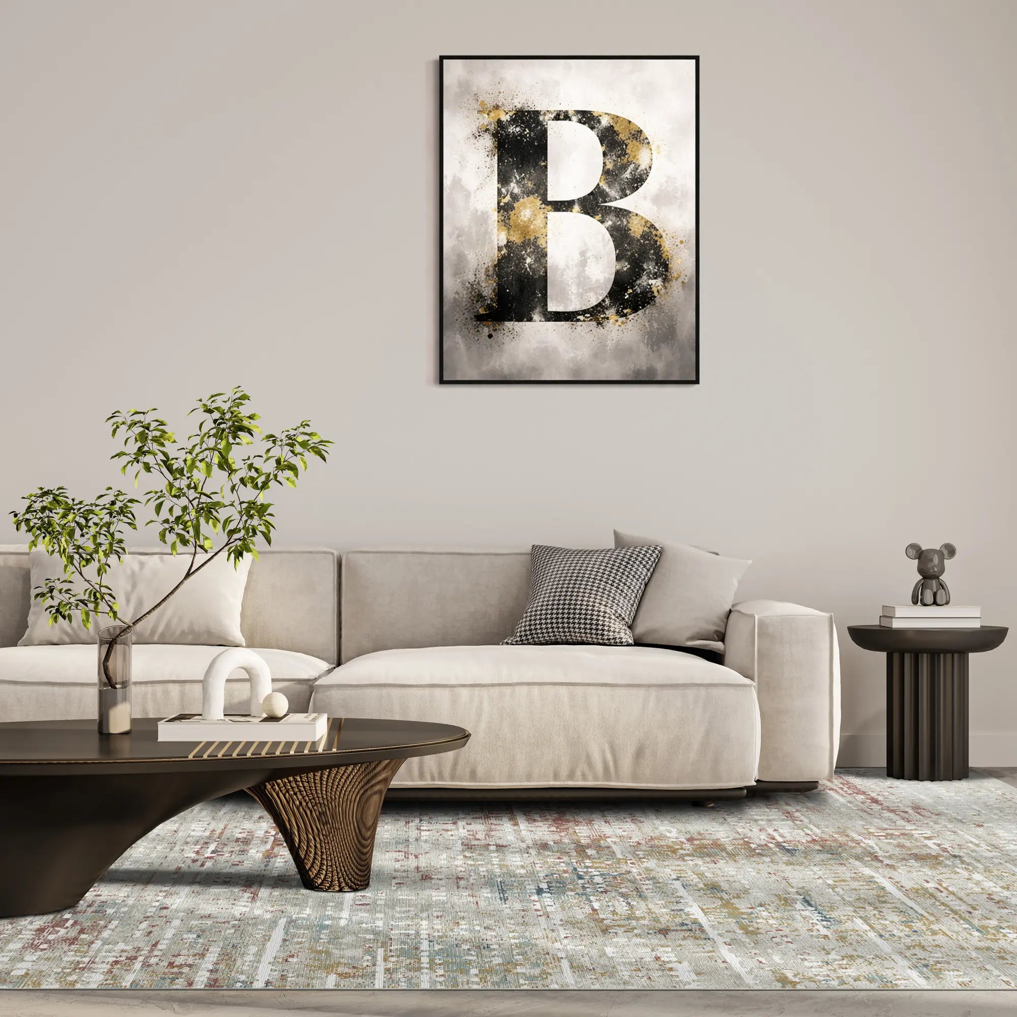 Spectrum Horizon Washable Abstract Rug