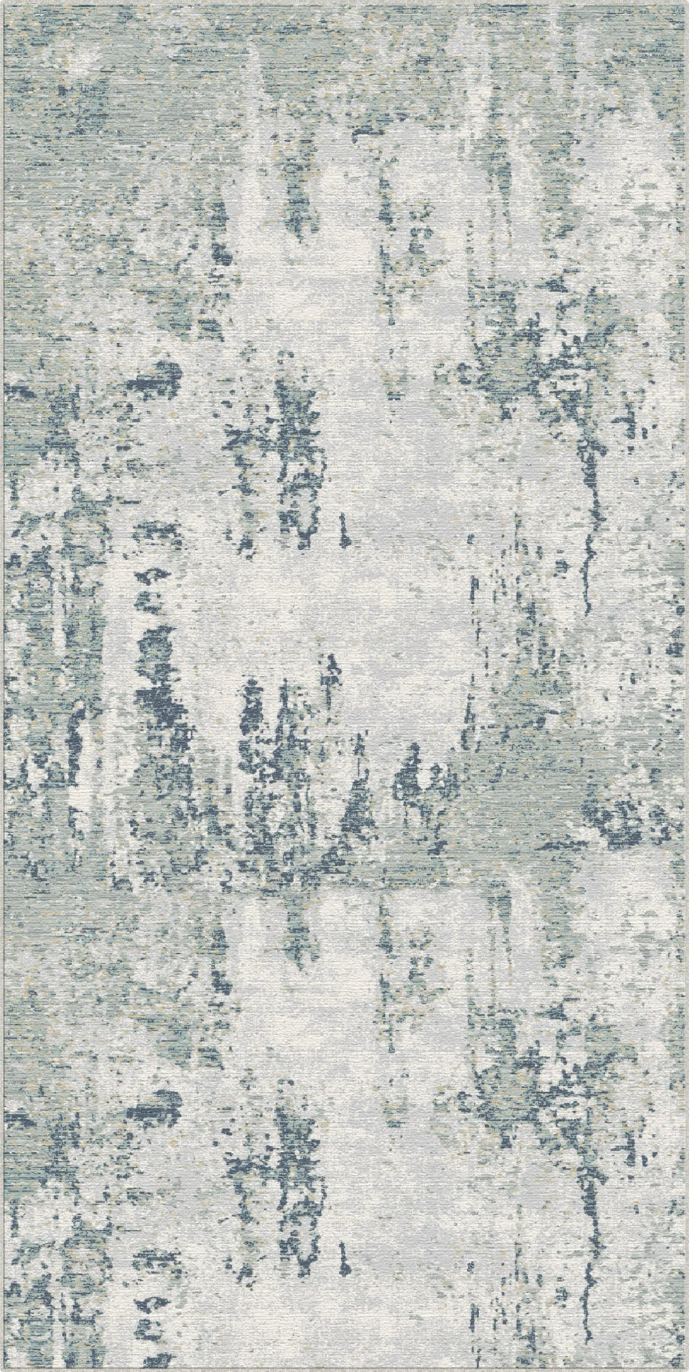Ocean Patina Distressed Abstract Rug