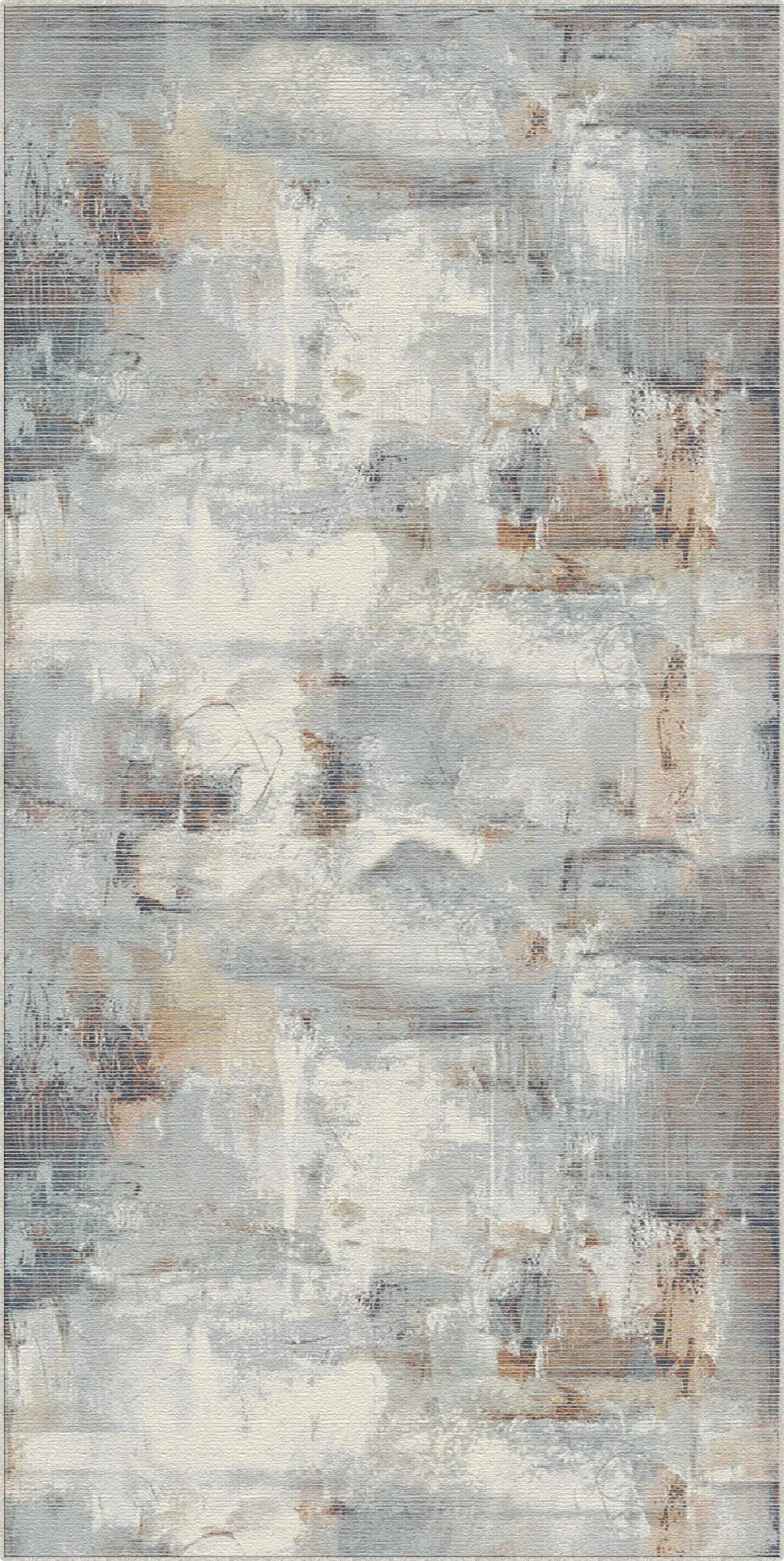 Atmospheric Horizon Distressed Abstract Rug