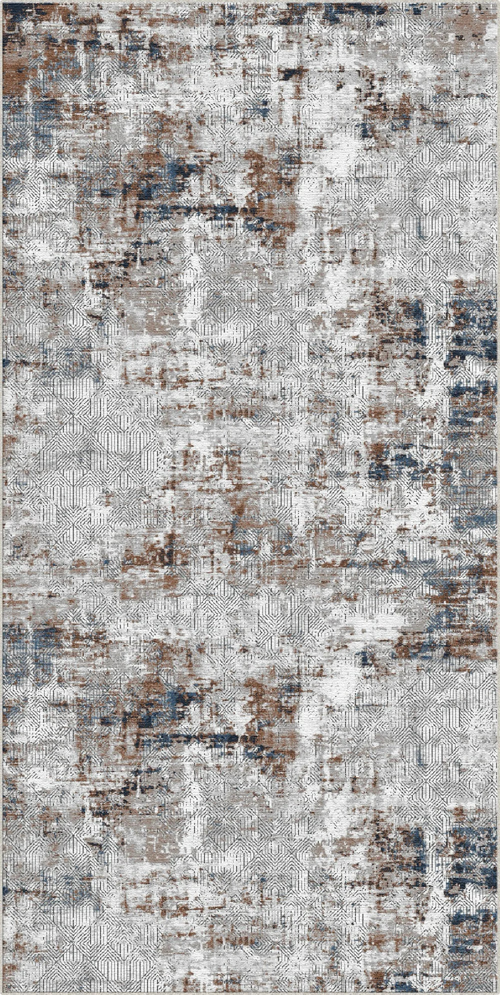 Industrial Ethno Geometric Rug