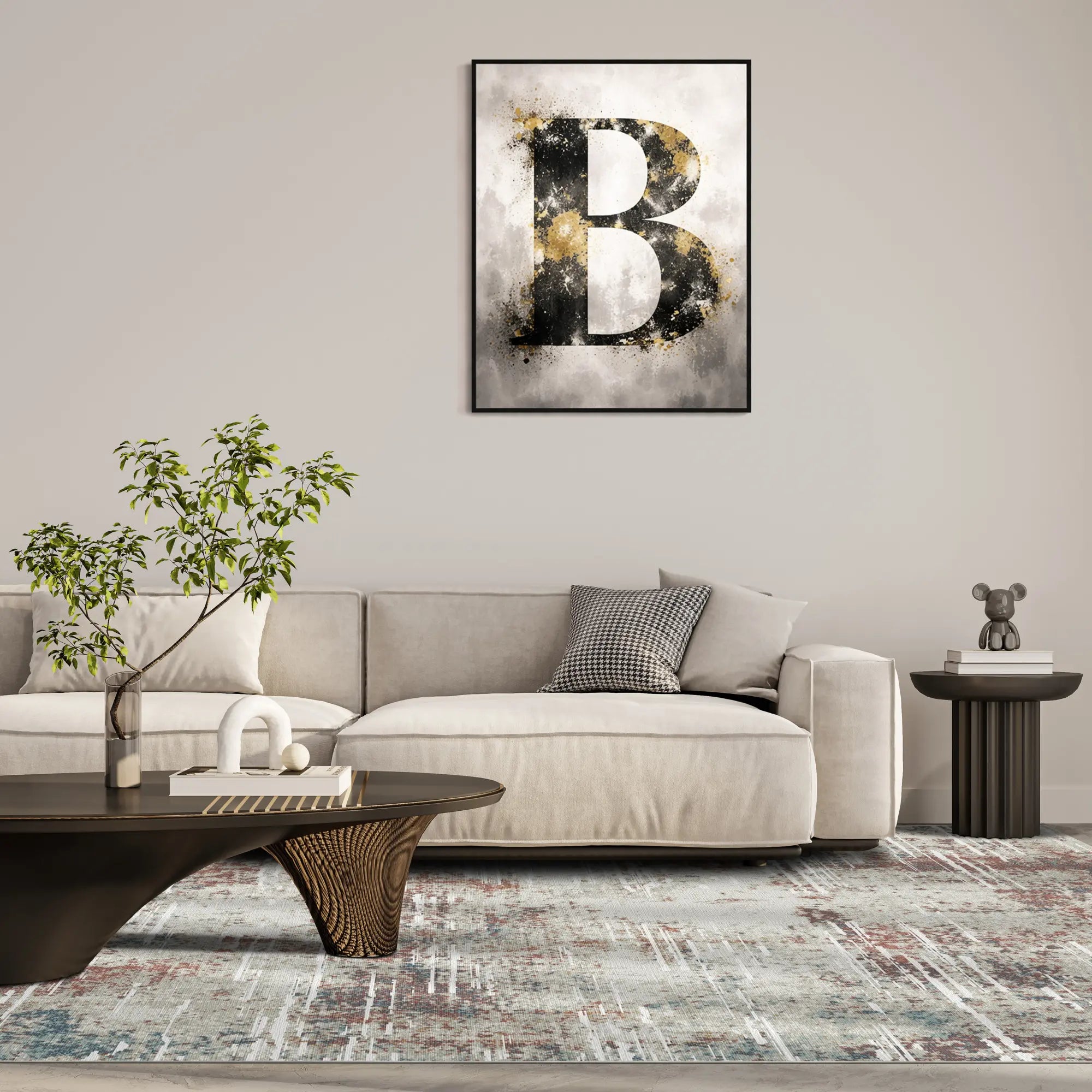 Oxidized Horizon Abstract Rug