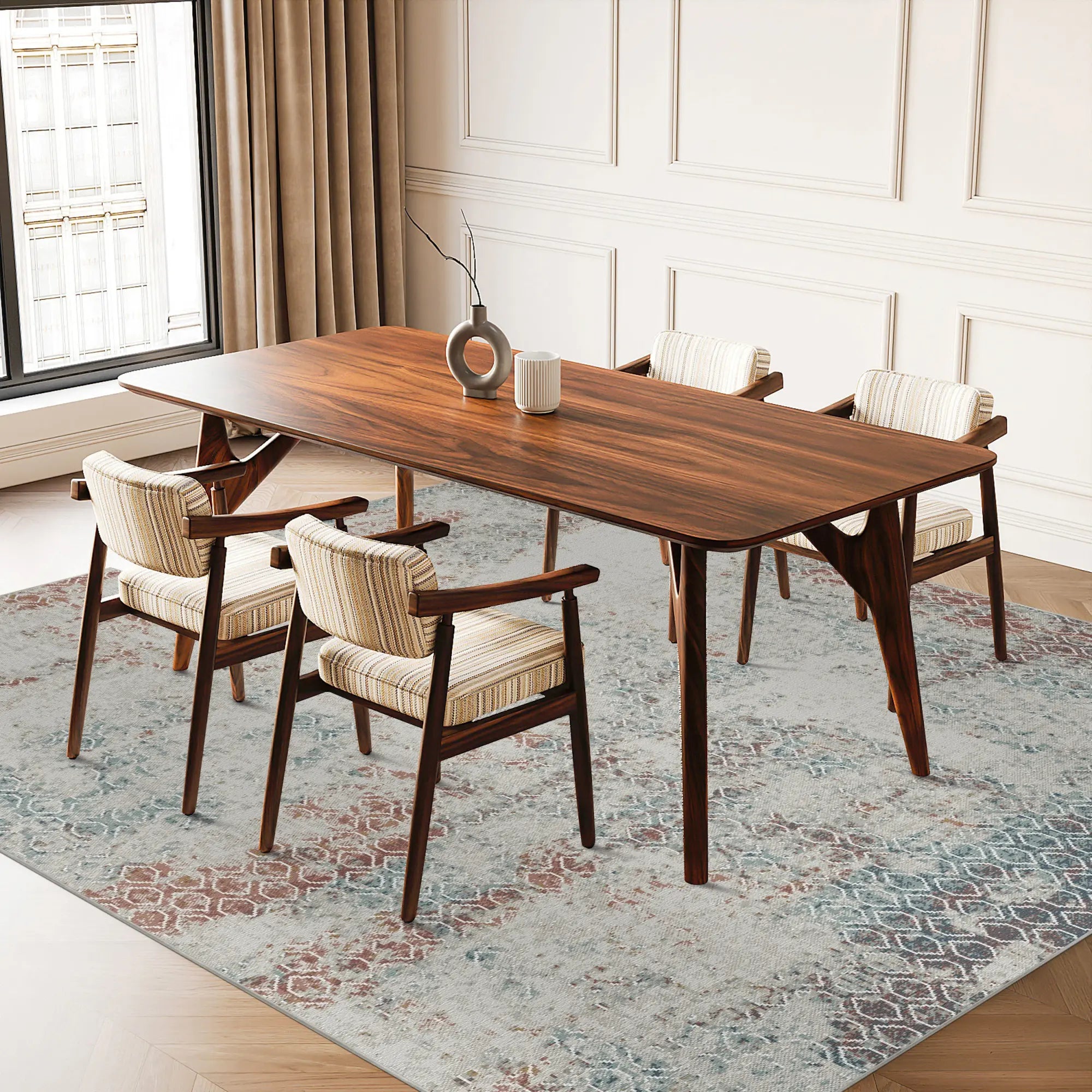 Terra Patina Eroded Lattice Rug