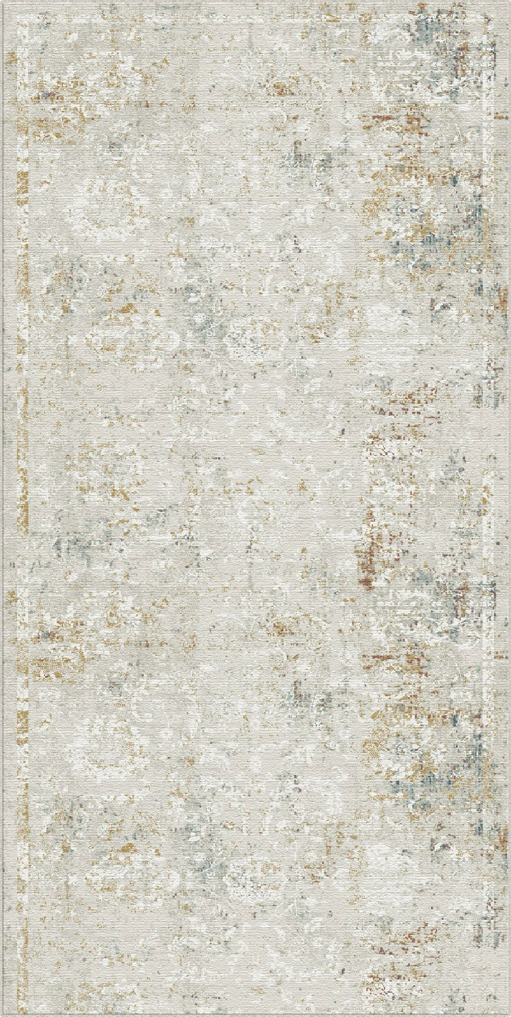 Aurelian Heritage Distressed Damask Rug