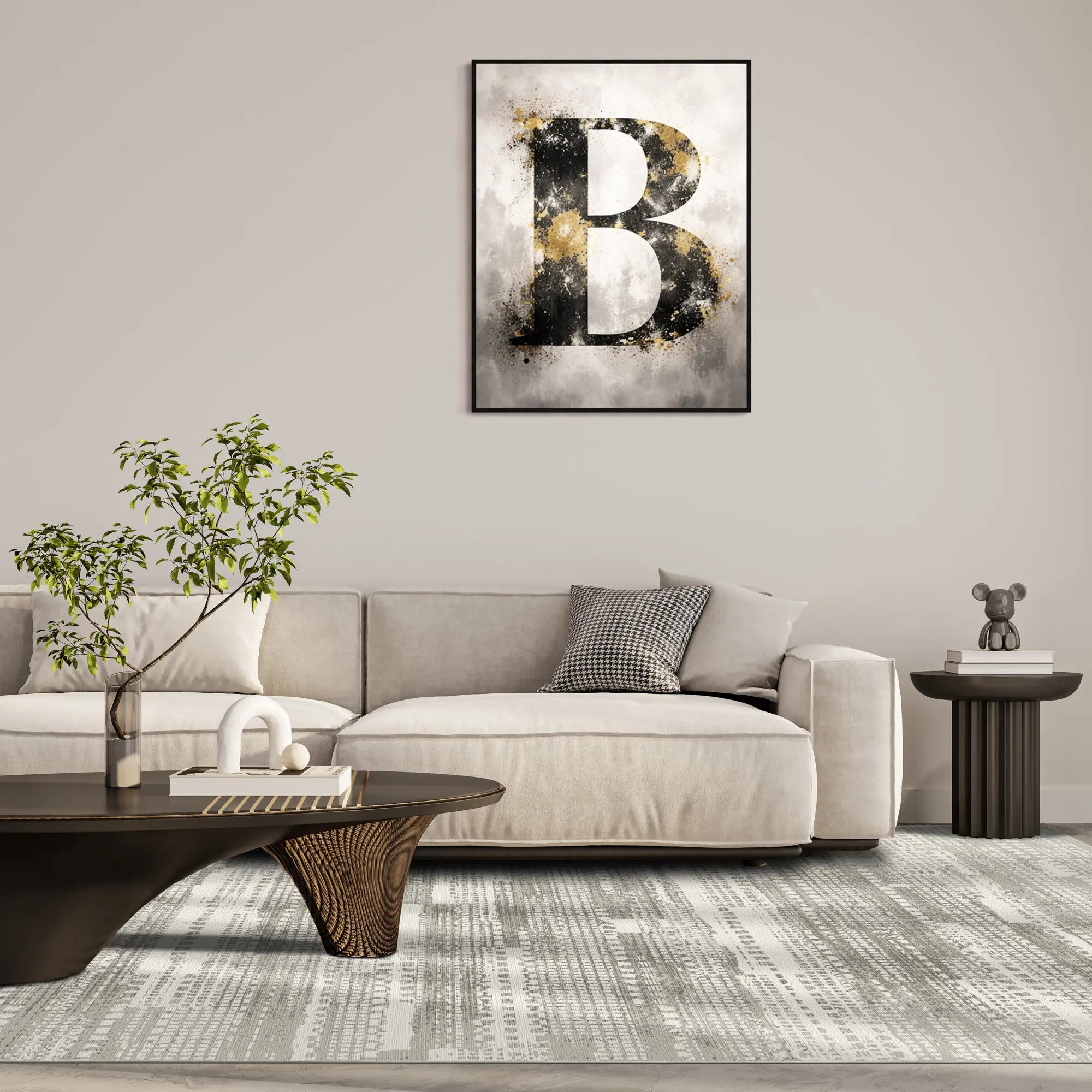 Urban Matrix Beige Rug