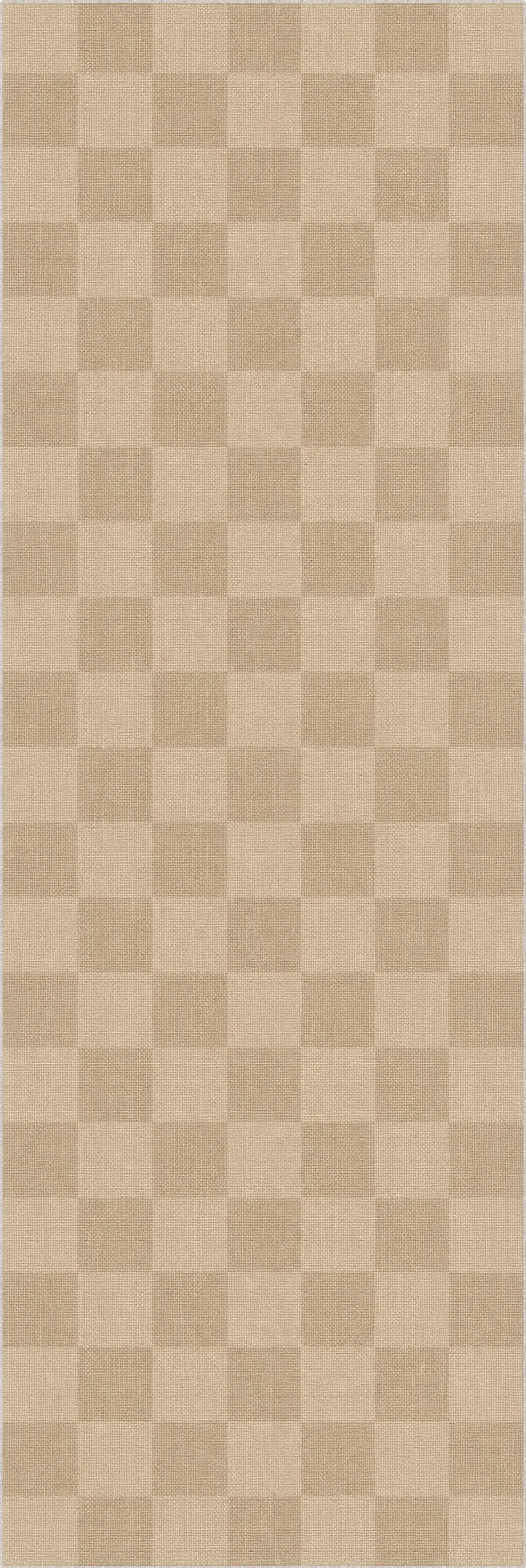 Checkered Jute-Look Modern Rug
