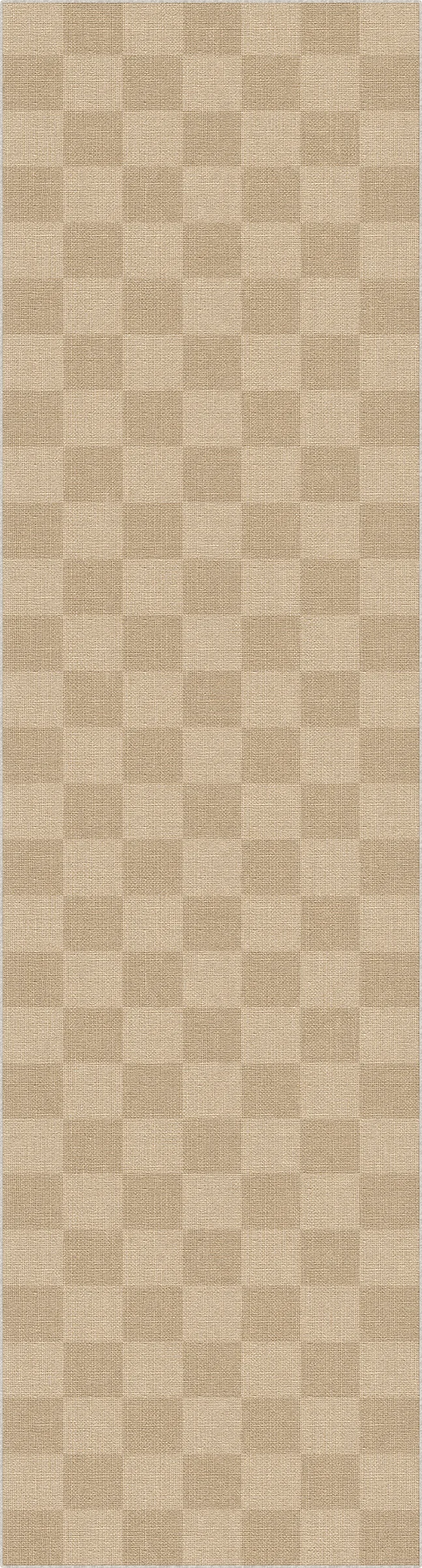 Checkered Jute-Look Modern Rug