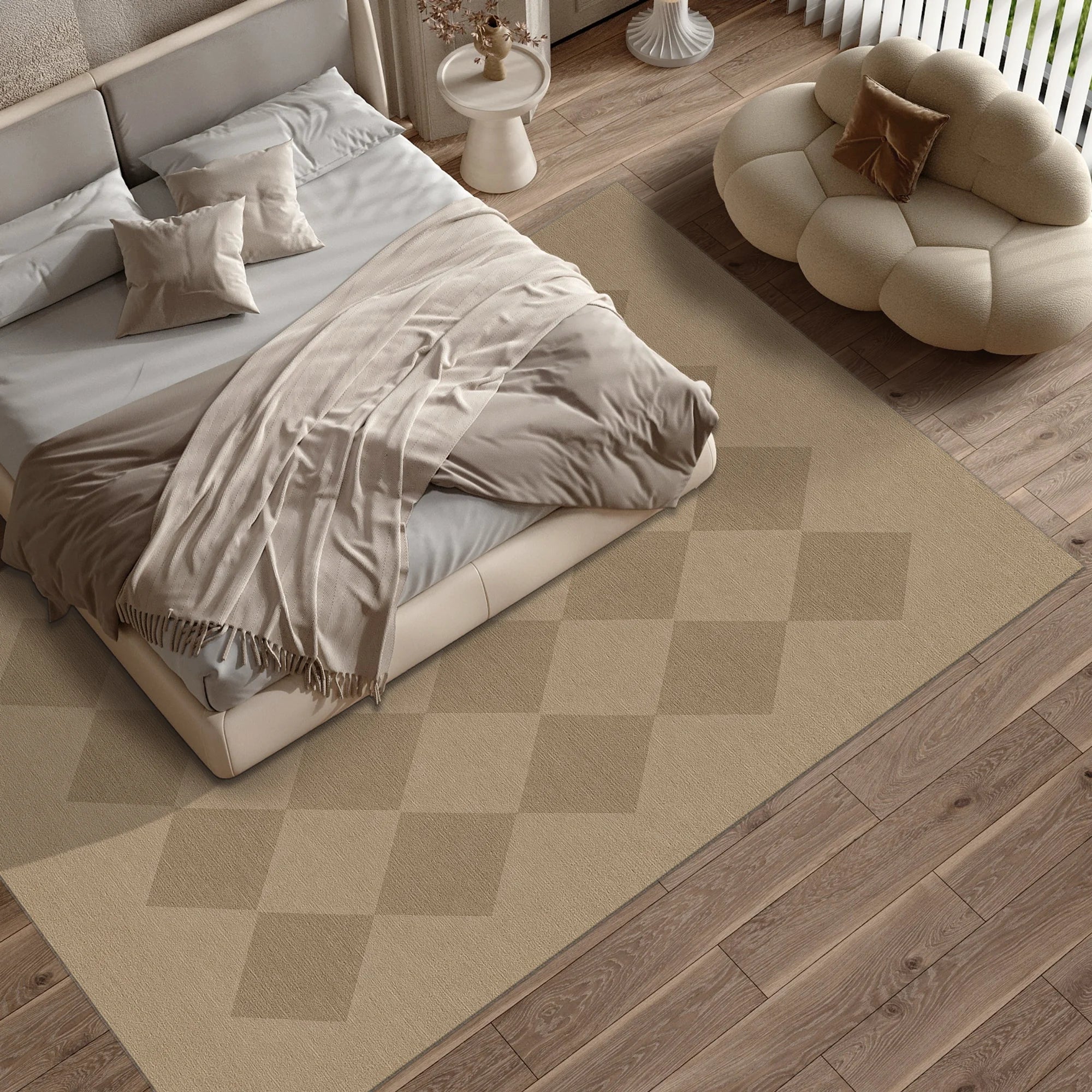 Argyle Jute-Look Modern Rug