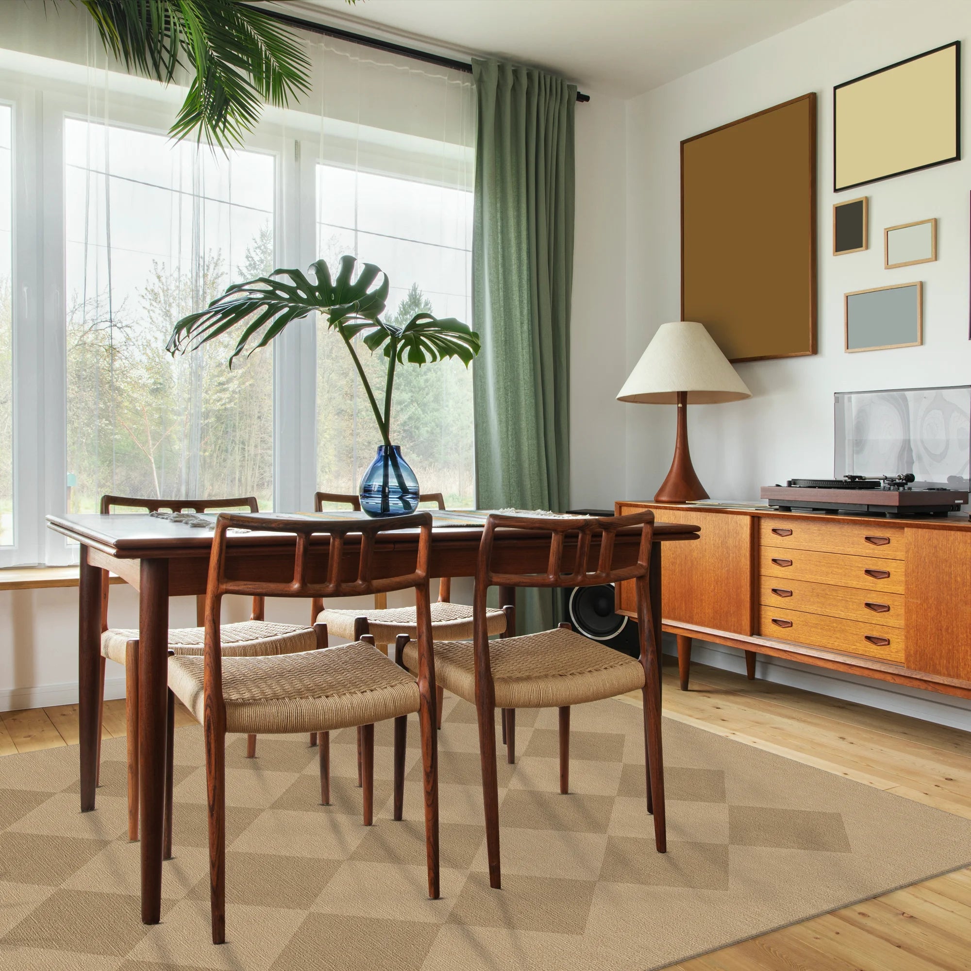 Argyle Jute-Look Modern Rug