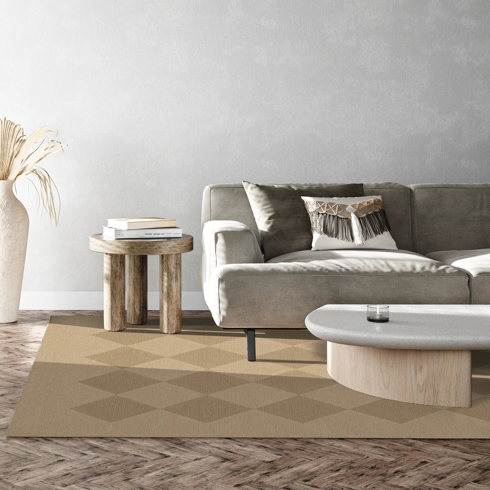 Argyle Jute-Look Modern Rug